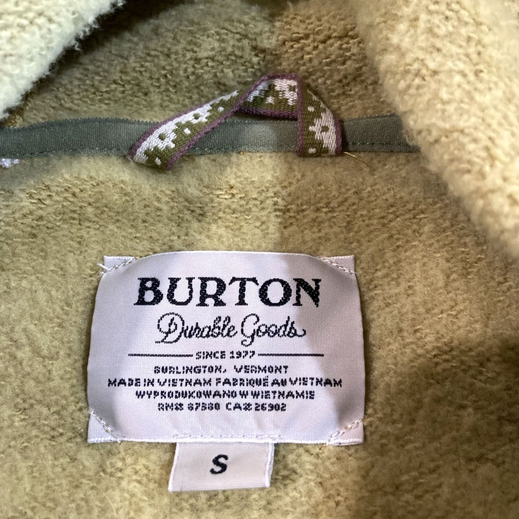 Burton Burton Mens Small Weatherproof Fleece Lined Pullover Hoodie Camo Size US S / EU 44-46 / 1 - 3 Thumbnail