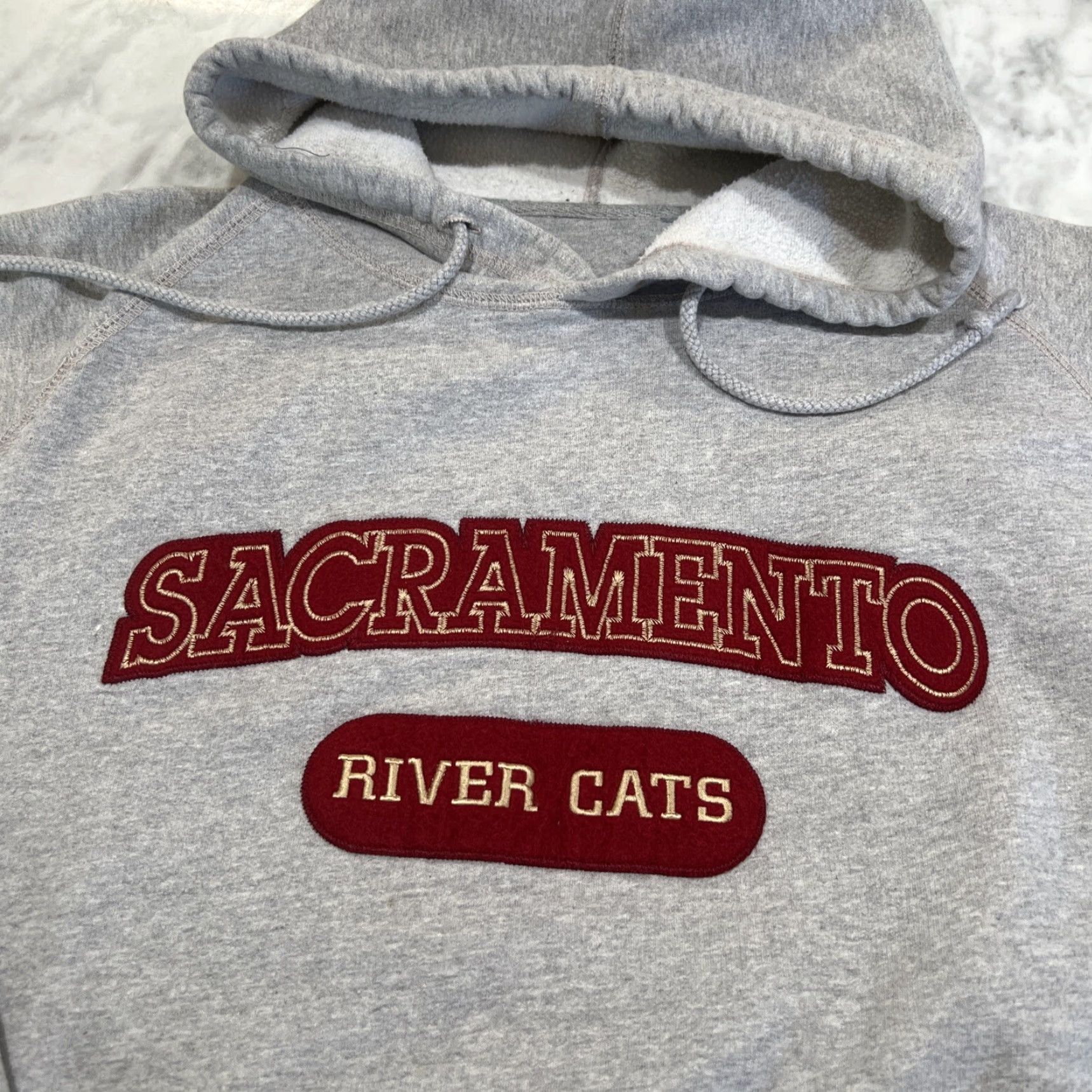 MLB Antigua Sacramento River Cats Sweatshirt Hoodie Men’s L Grey Pocket Baseball Pullover Size US L / EU 52-54 / 3 - 2 Thumbnail