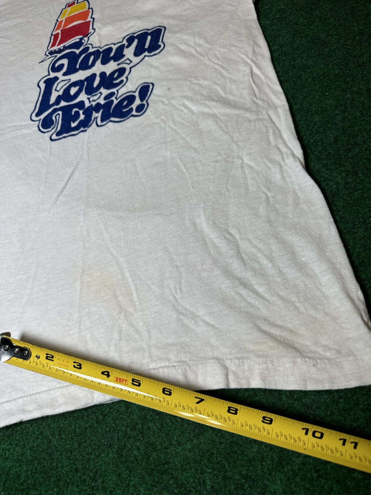 Hanes × Vintage 60s 70s You’ll Love Erie Pa XS/S True Vintage T Shirt Size XS / US 0-2 / IT 36-38 - 7 Thumbnail
