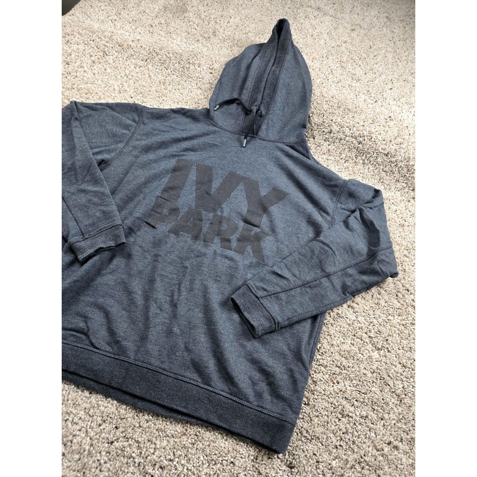 Ivy Park IVY PARK Hoodie Womens S Gray Logo Pullover Knit Sweatshirt Graphic Size S / US 4 / IT 40 - 2 Thumbnail