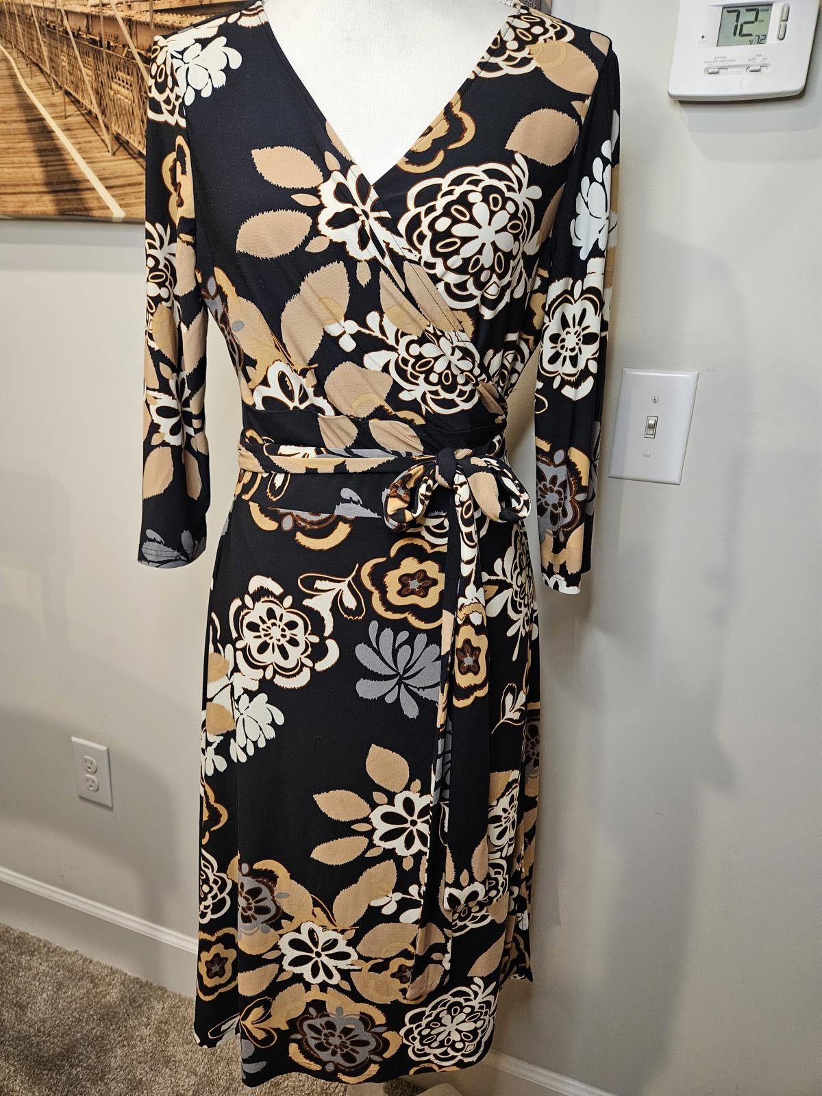 Jones New York Jones New York Floral Wrap Dress #374 Size M / US 6-8 / IT 42-44 - 1 Thumbnail