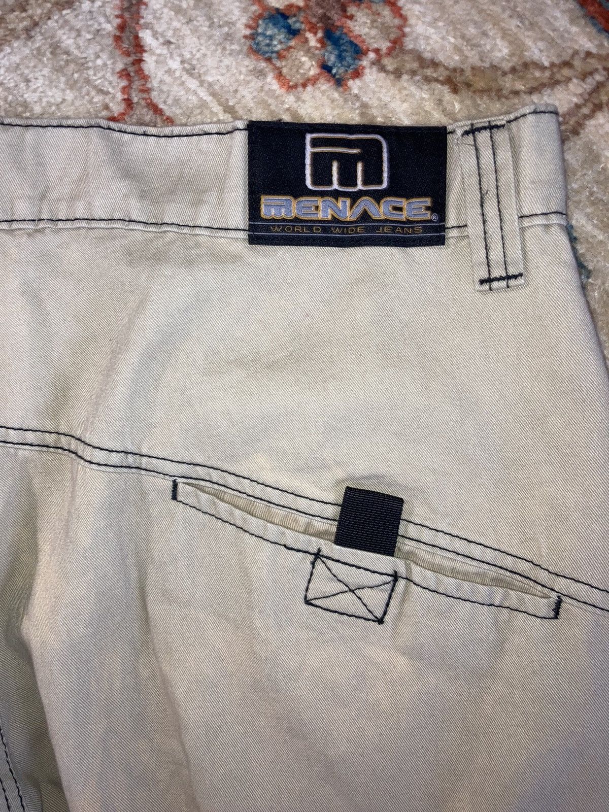 Menace × Vintage VTG MENACE Rave Pants Cargo Straps 40 Size US 40 / EU 56 - 3 Thumbnail