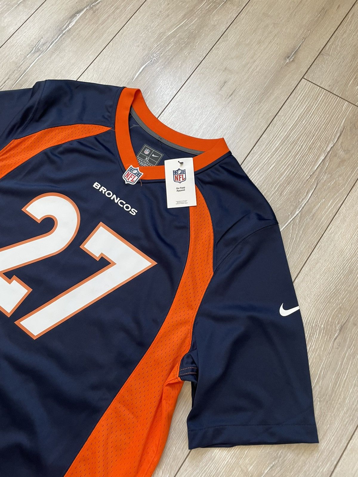 NFL × Nike Nike Denver Broncos #27 NFL Football Jersey Size US XL / EU 56 / 4 - 3 Thumbnail