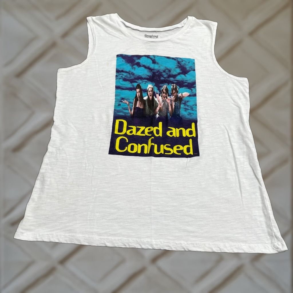 Vintage Dazed And Confused 70's Vintage Tank Top Womens 2XL White Graphic Casual Movie Tank Womens 2XL White 70s Dazed And Confused Size XXL / US 16-18 / IT 52-54 - 1 Thumbnail