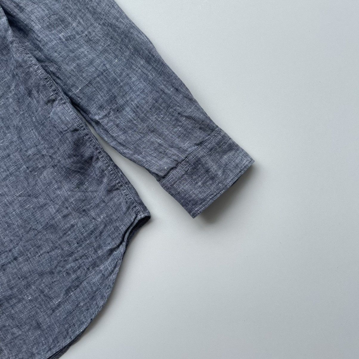 A.P.C. × Designer A.P.C. Paris Women’s Linen Button Ups Shirt Blue Rare Size XS / US 0-2 / IT 36-38 - 4 Thumbnail