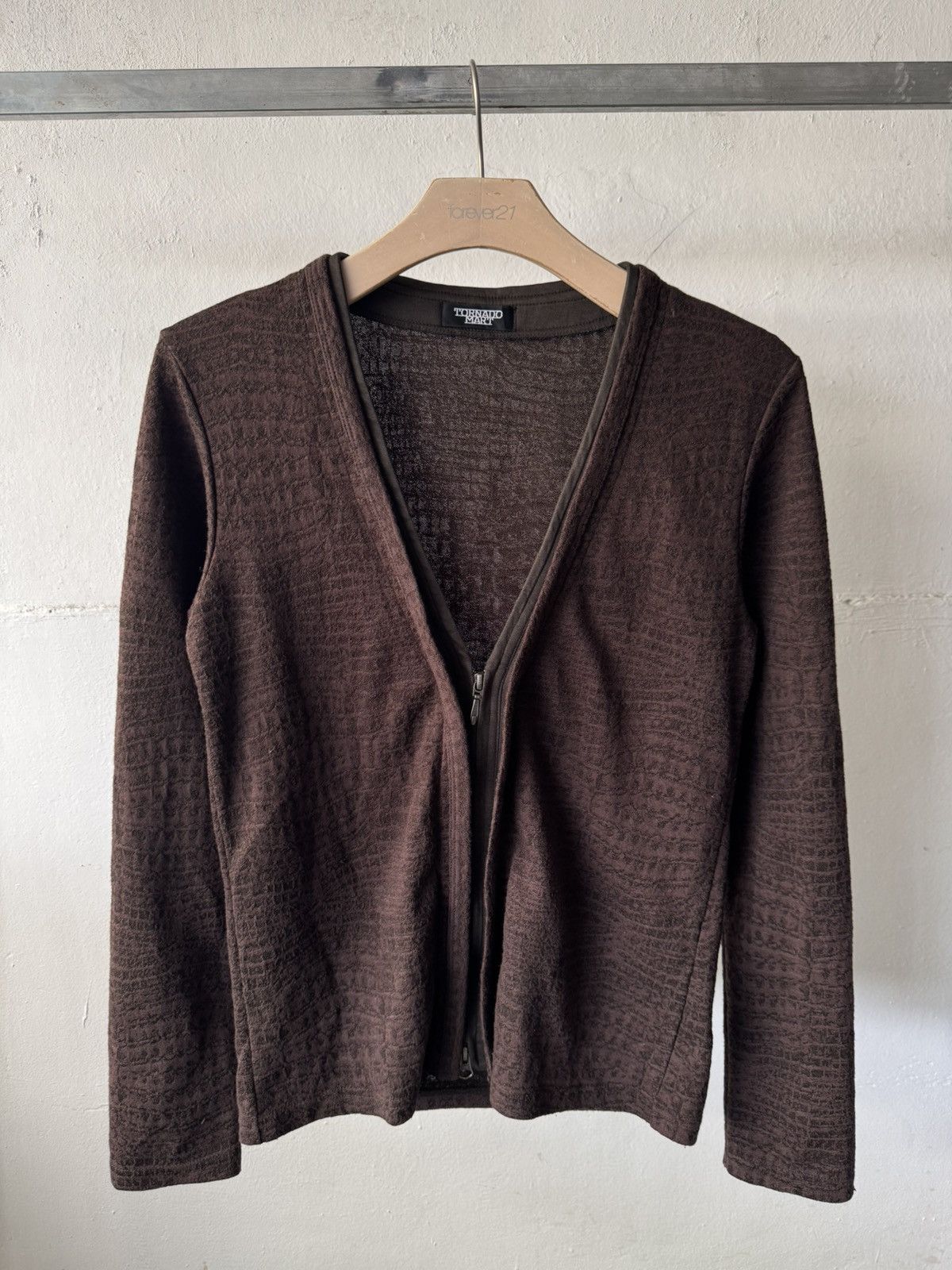 If Six Was Nine Vintage tornado mart croc pattern zipper cardigan Size US S / EU 44-46 / 1 - 5 Thumbnail