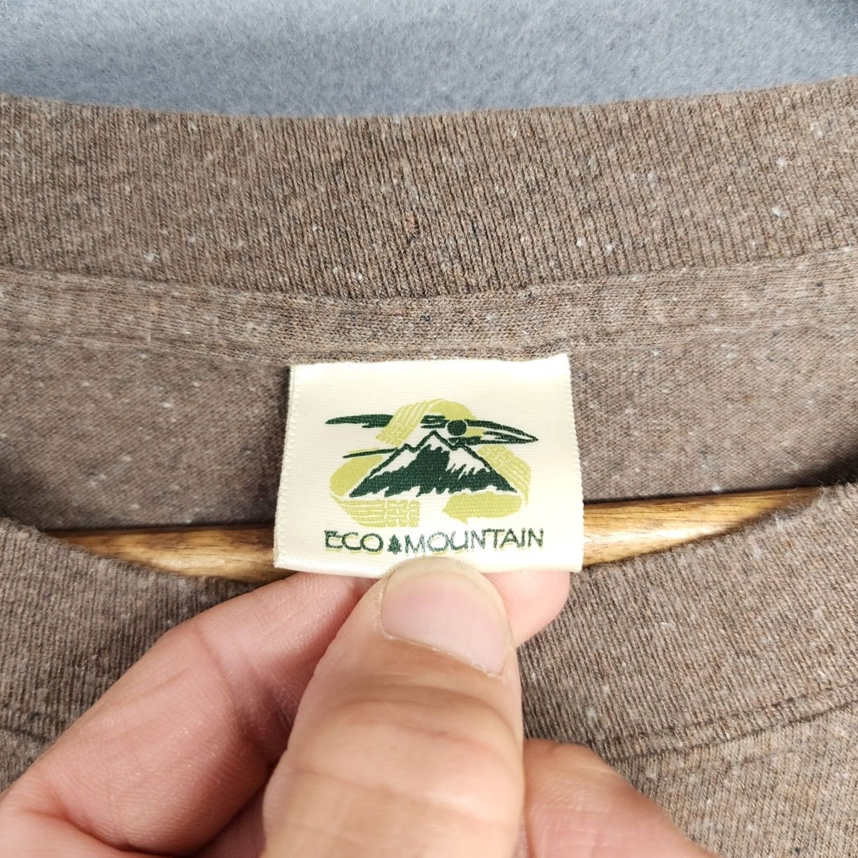 Vintage Eco Mountain Smokey Mountains National Forest Shirt XL Brown Short Sleeve Nature Mens T-Shirt Crew Neck Short Sleeve Regular Men Size US XL / EU 56 / 4 - 4 Thumbnail