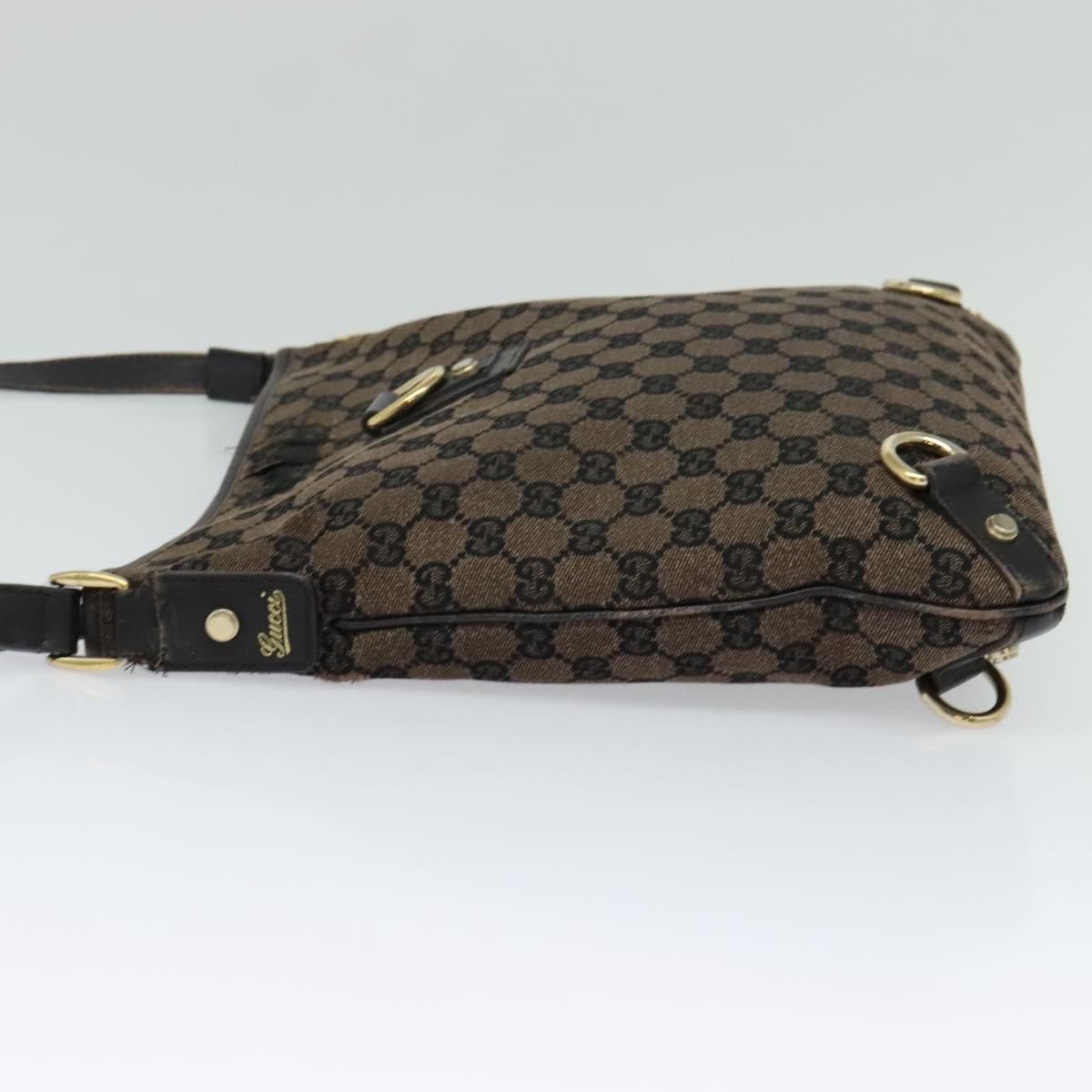 Gucci GUCCI GG Canvas Abbey Shoulder Bag Outlet Brown Gold Size ONE SIZE - 4 Thumbnail