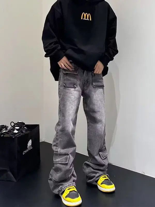 Japanese Brand × Jean Vintage washed multi-pocket rare jeans Size US 32 / EU 48 - 2 Thumbnail