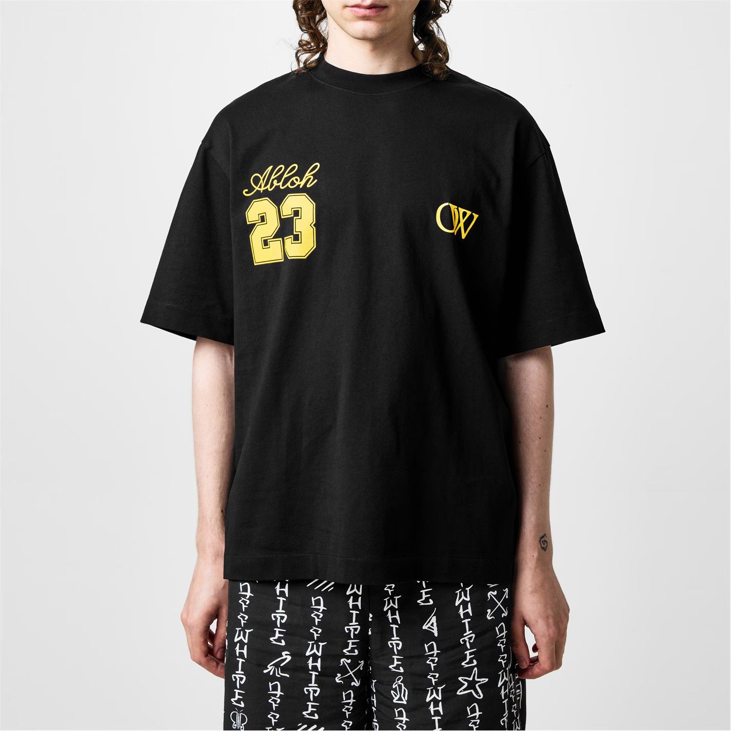 Off-White o1g2r1mq0226 23 Skate Oversized Fit T-Shirt In Black Size US M / EU 48-50 / 2 - 3 Thumbnail