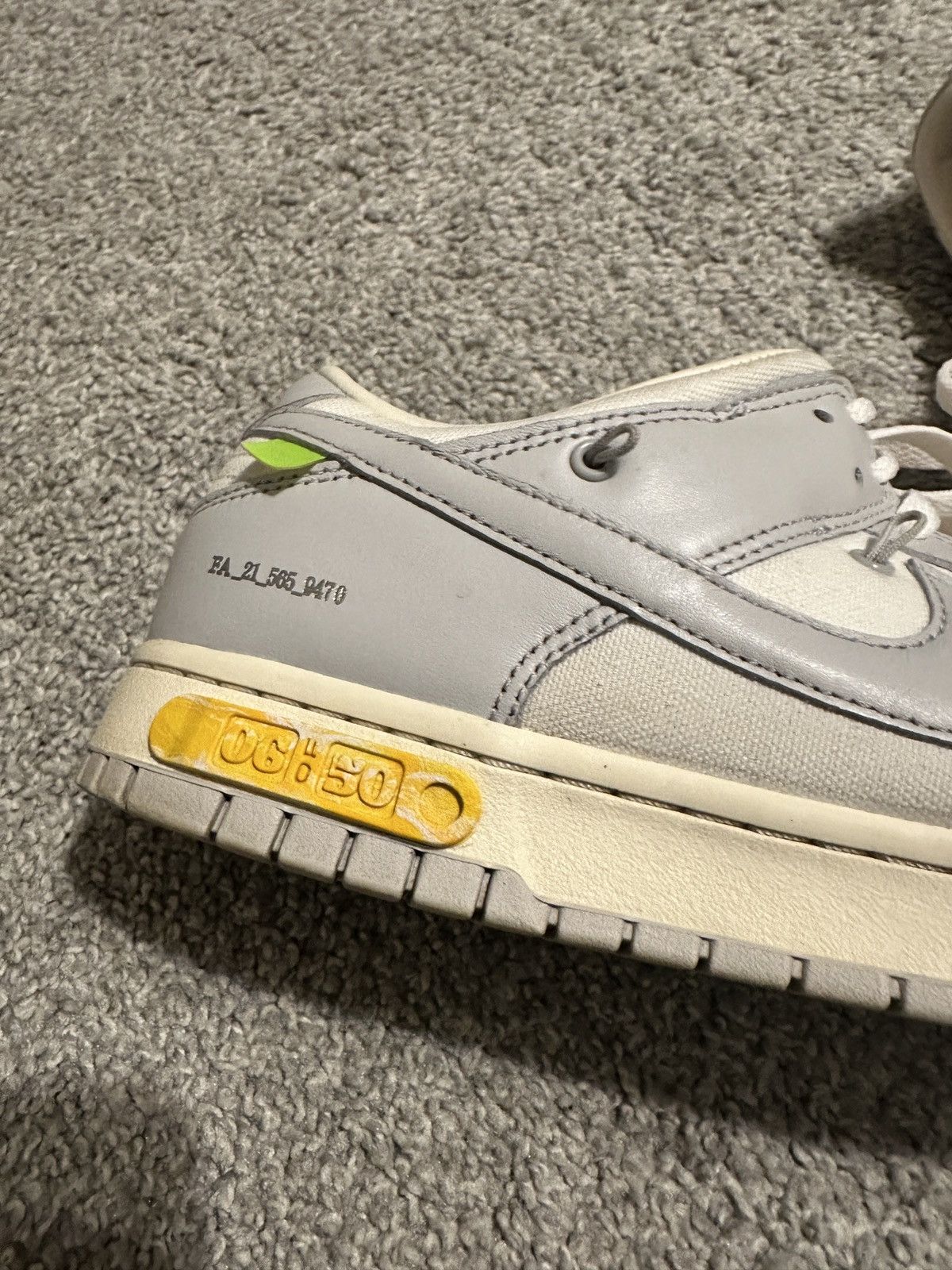 Nike × Off-White Off white x Nike dunk 06/50 size 12 Size US 12 / EU 45 - 4 Thumbnail