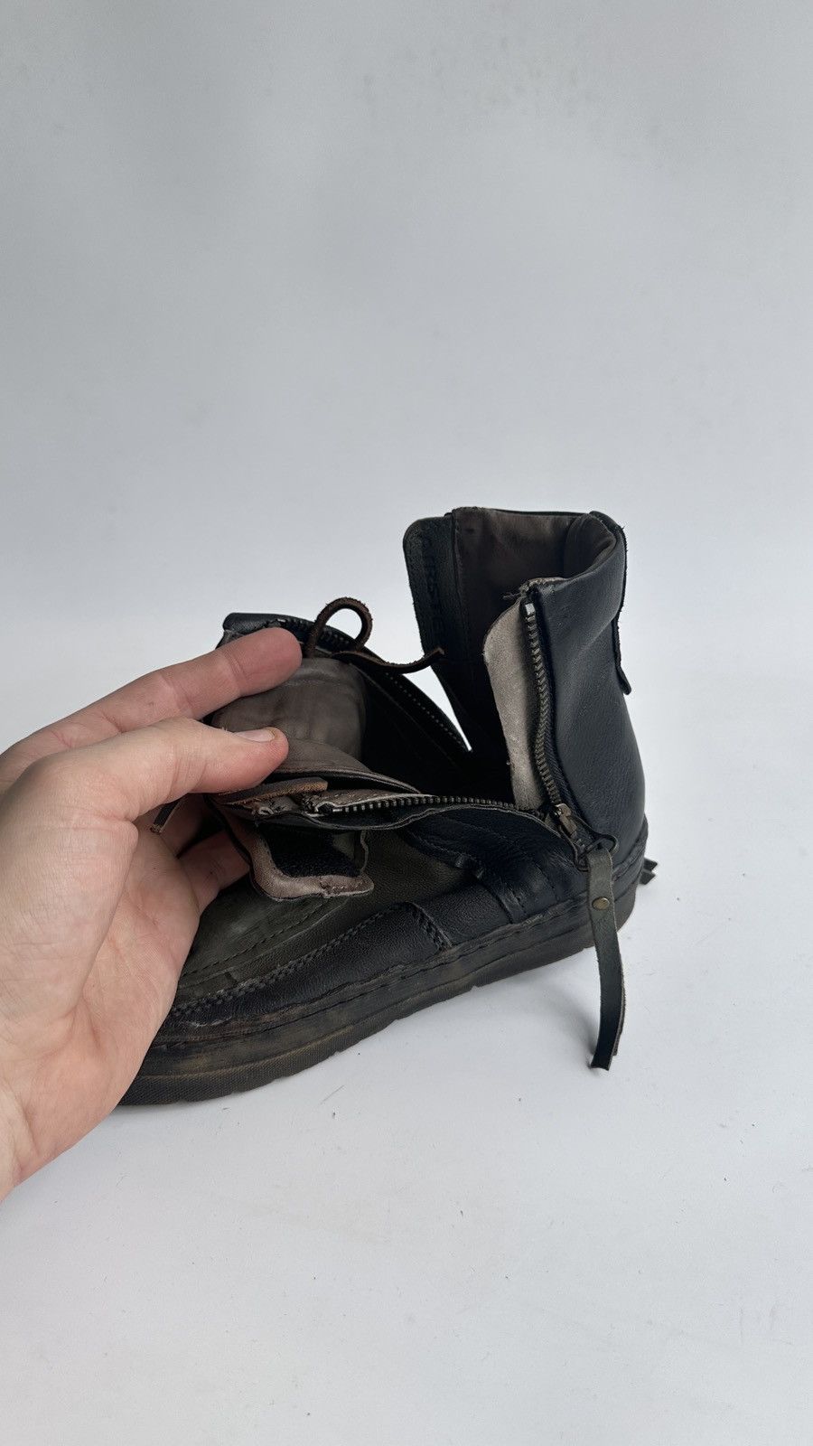 A.S.98 Airstep A.S.98 Leather High Top Sneakers Boots Avant Garde Size US 6.5 / IT 36.5 - 13 Thumbnail