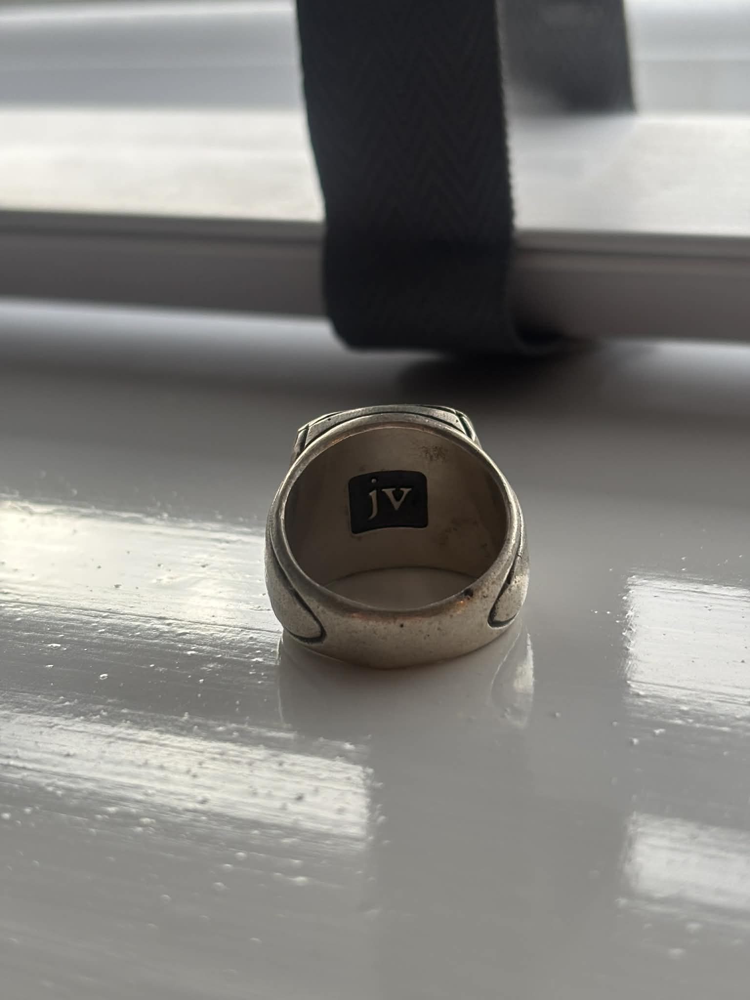 John Varvatos John Varvatos Lapis & Silver Ring Size ONE SIZE - 4 Thumbnail
