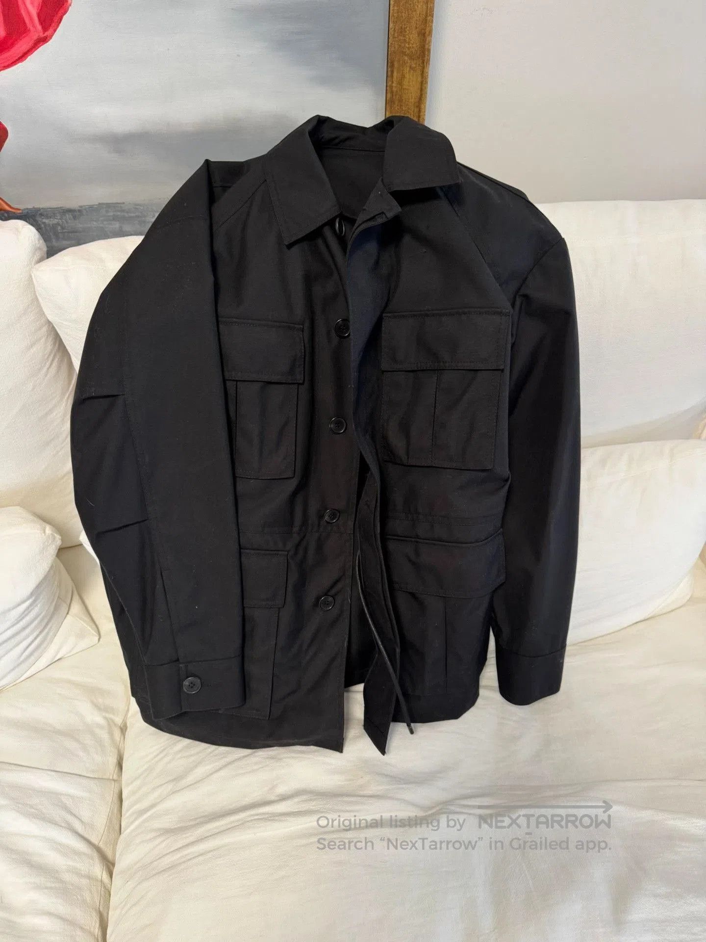 Juun.J JUUN.J Black Cargo Jacket. Size US S / EU 44-46 / 1 - 3 Thumbnail