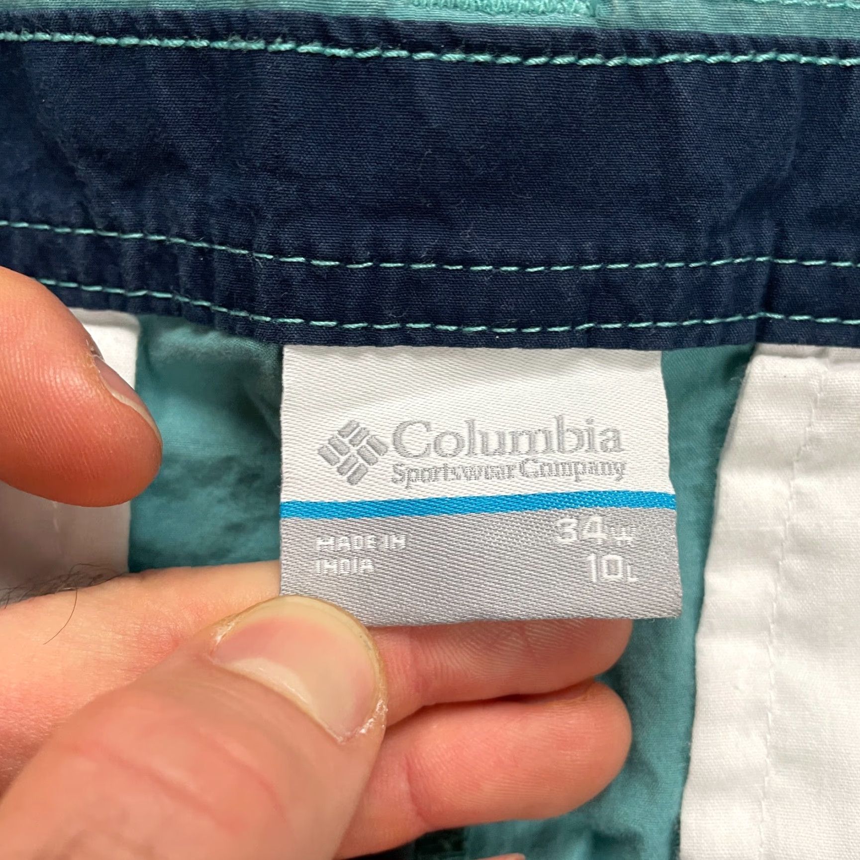 Vintage Columbia Chino Shorts Mens 34x9 Green 100% Cotton Casual Outdoor Fishing Camping Vintage No — Regular Fit, Inseam 9" Size US 34 / EU 50 - 6 Thumbnail