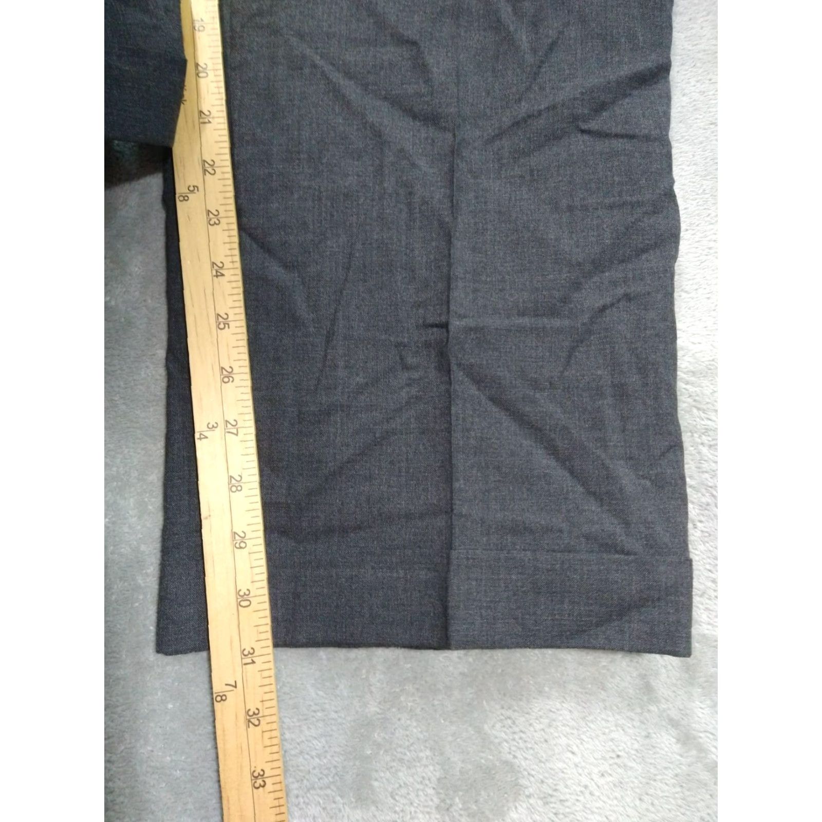 Chaps Chaps Dress Pants Mens 38 x 31 Gray Wool Pleated Cuffed Career Trouser Preppy Dress Pants Mens 38 Gray Wool Pleated Cuffed Career Trouser Preppy Size US 38 / EU 54 - 5 Thumbnail