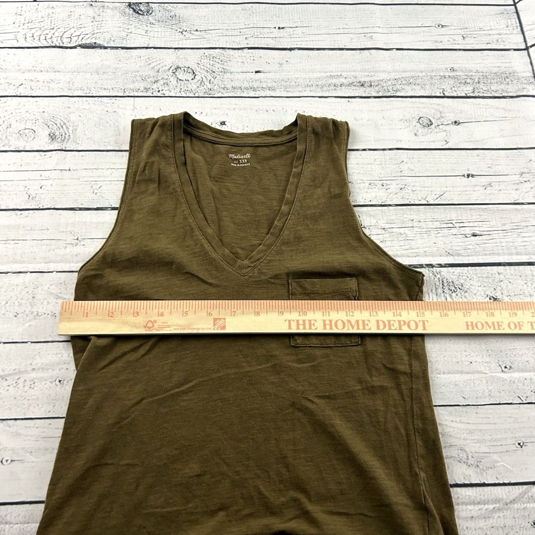 Madewell Madewell Sleeveless T Shirt Women's XXS Brown Pocket Shirt Women 2XS Brown Pockets Size XXS / US 00 / IT 34 - 4 Thumbnail