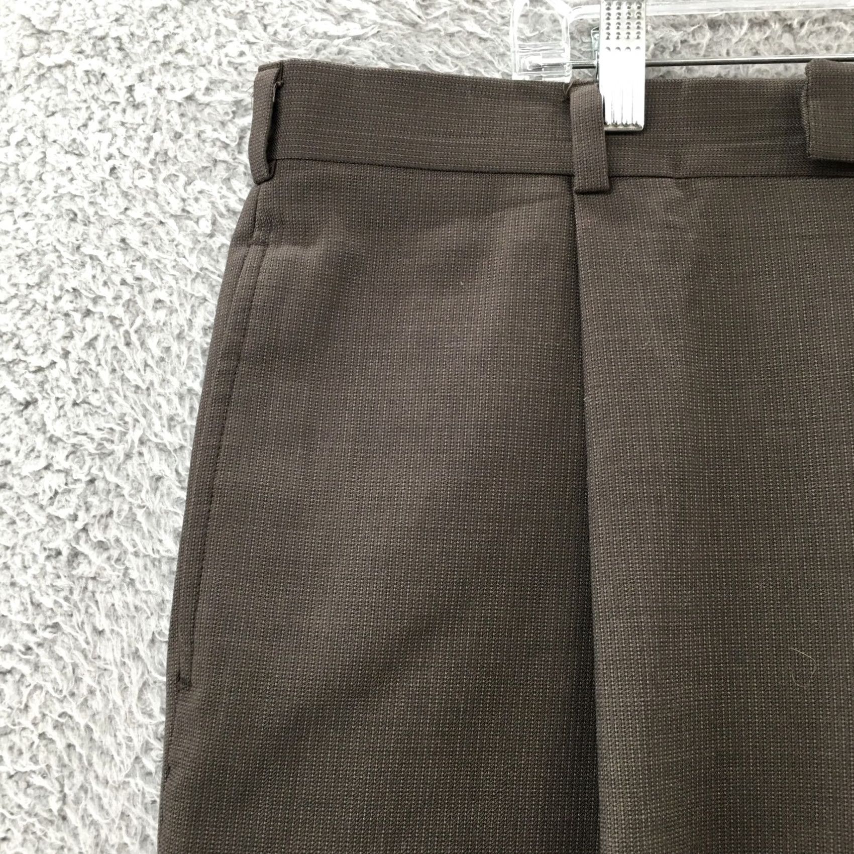 Kenneth Cole Kenneth Cole Dress Pants Mens Cuffed Trouser Gray High Rise Zip 40x30 Regular Slim Tapered Pant Mens Size US 40 / EU 56 - 4 Thumbnail
