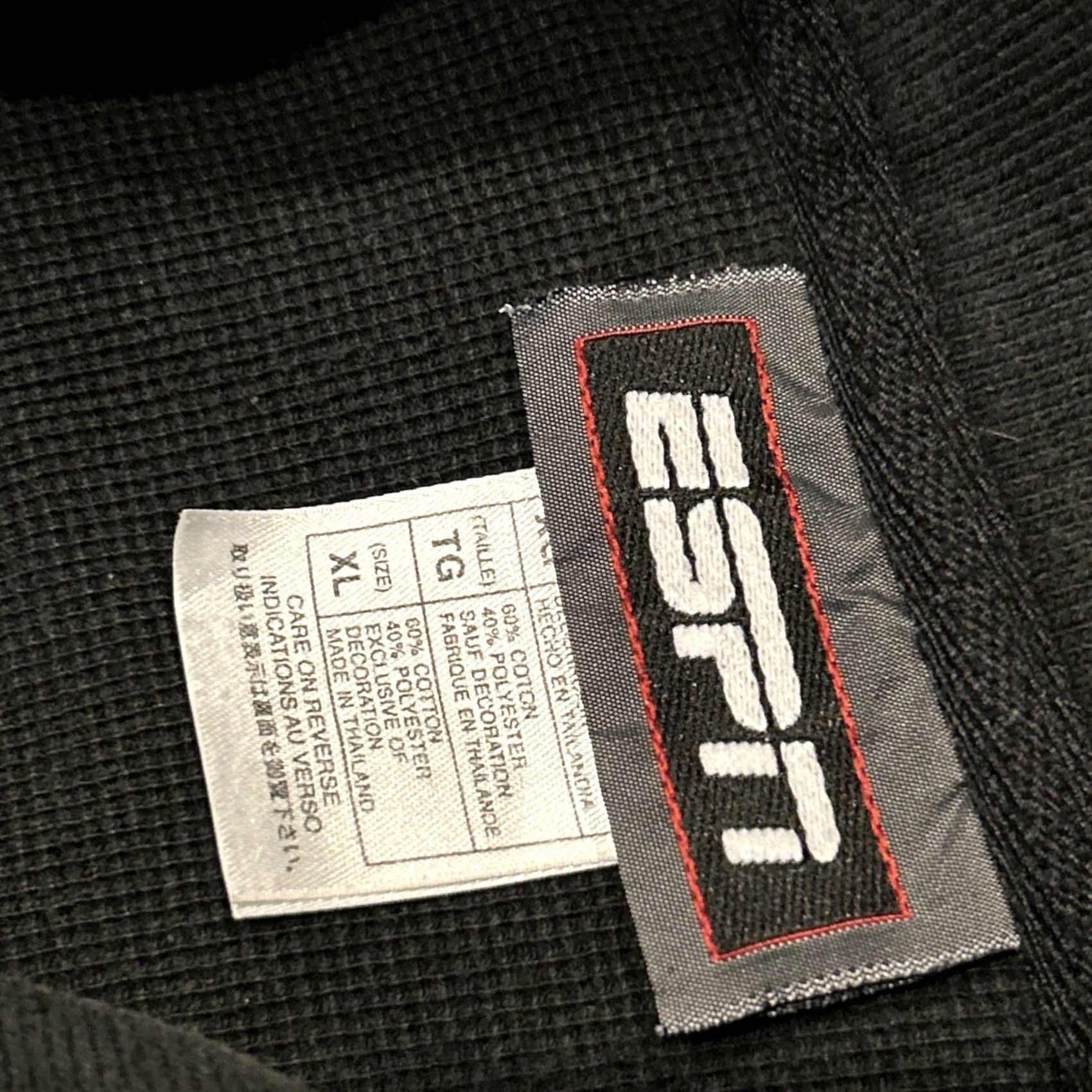 Vintage VINTAGE ESPN Polo Shirt XL Black Cotton Embroidered Logo Men’s Short Sleeve Collared Polo Size US XL / EU 56 / 4 - 3 Thumbnail