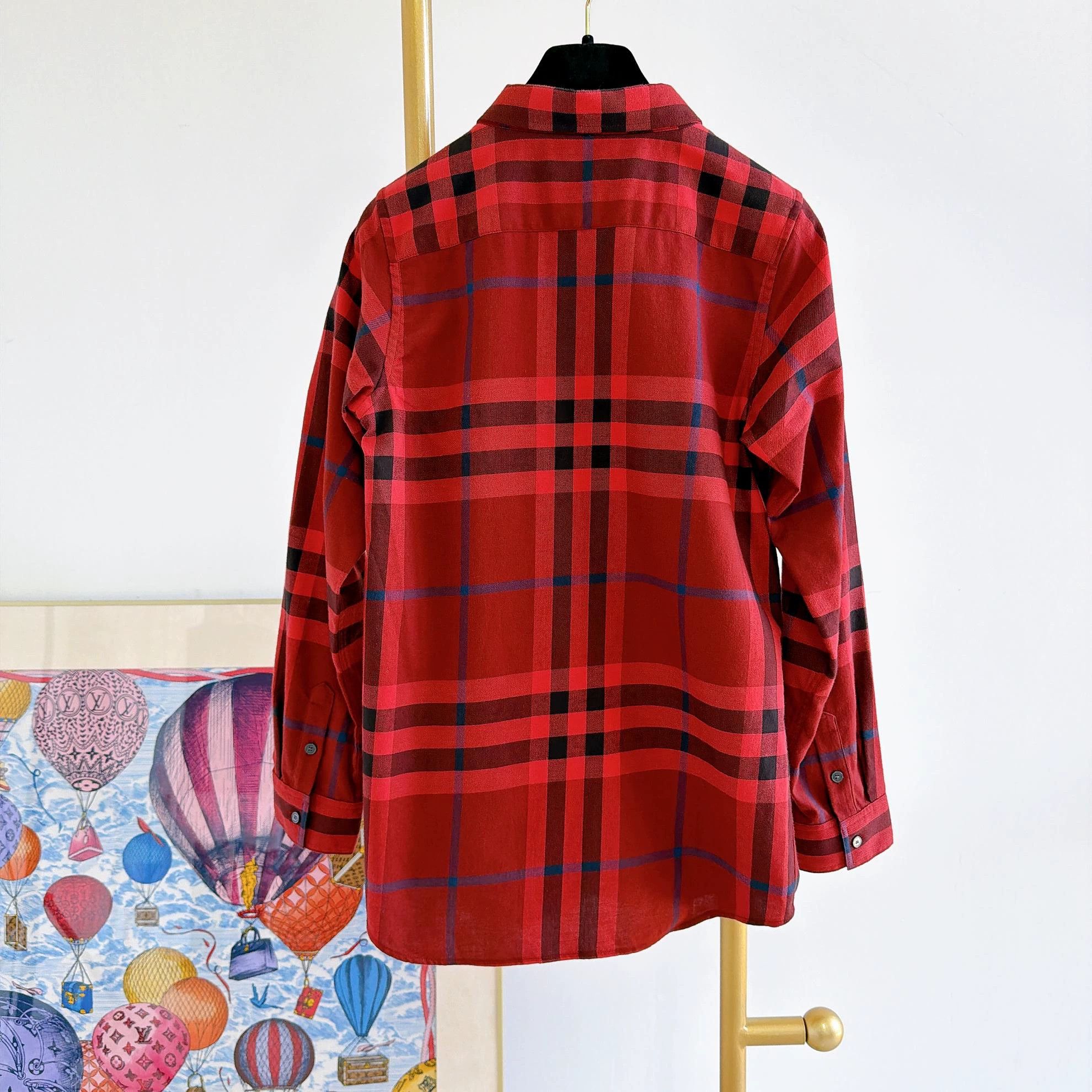 Burberry Burberry Red Check Shirt 14Y Size XS / US 0-2 / IT 36-38 - 2 Thumbnail