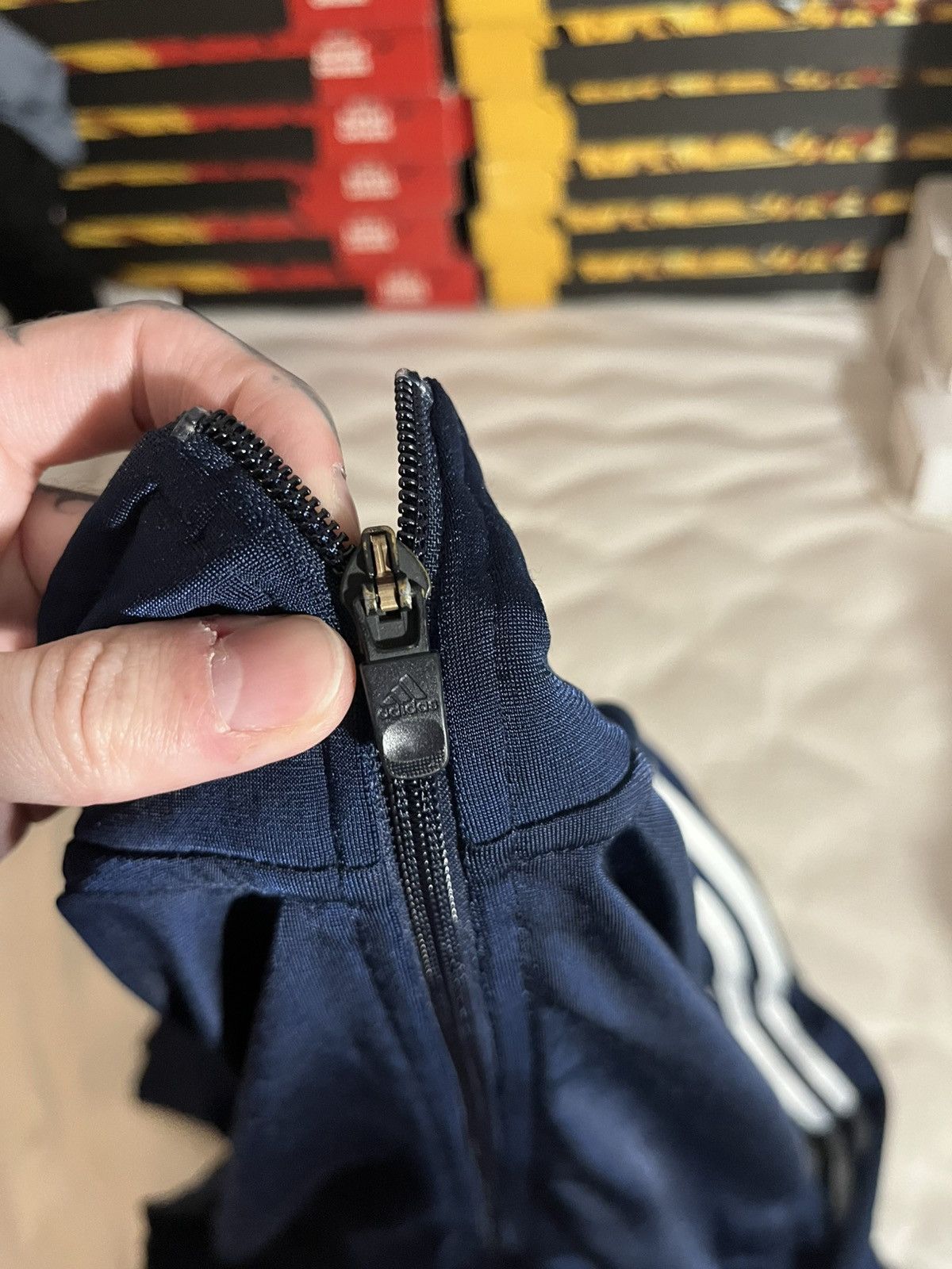 Adidas Adidas blue navy track suit Size US L / EU 52-54 / 3 - 3 Thumbnail
