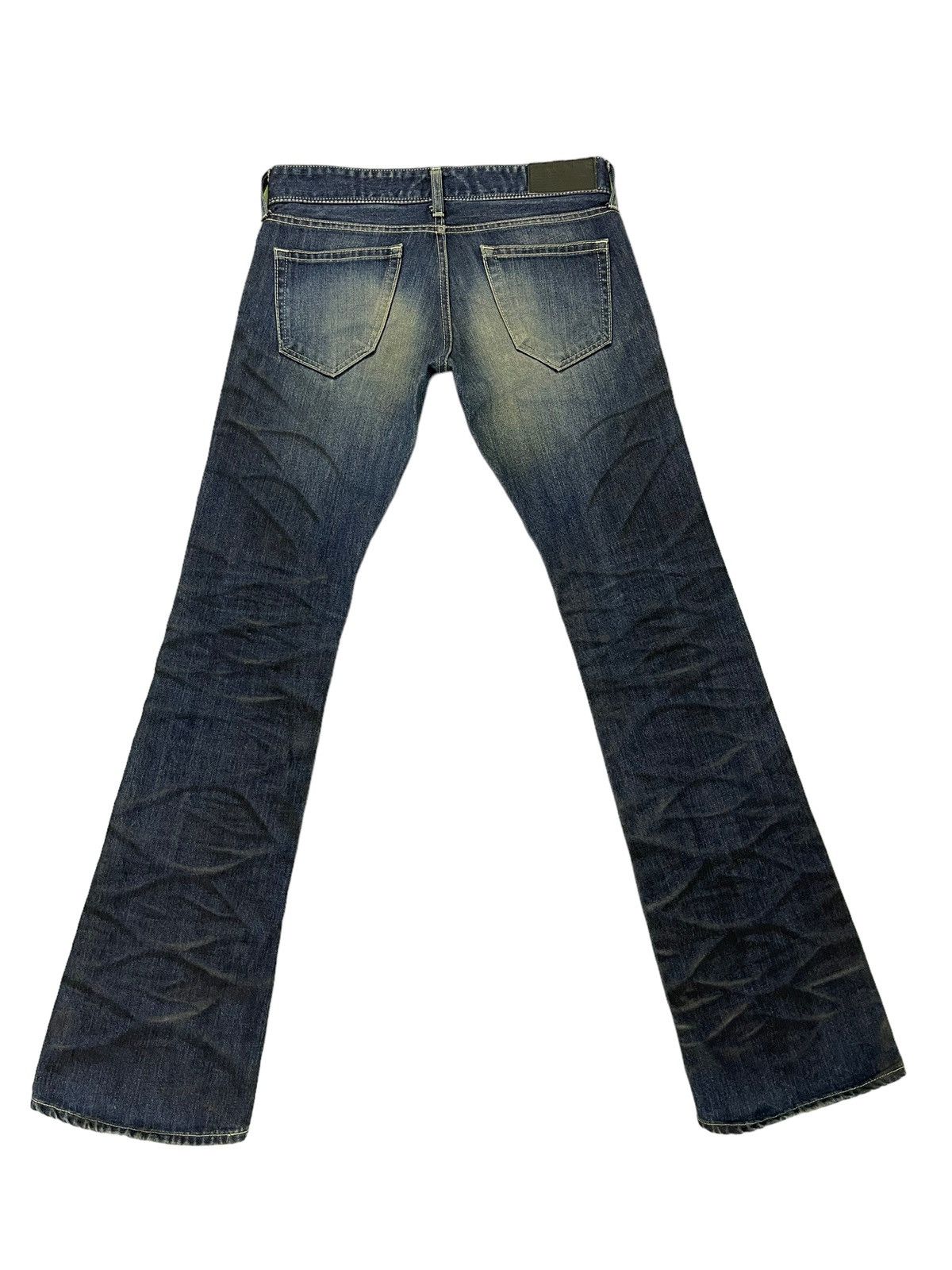 Japanese Brand Flare Jeans Murder License Distress Low Rise Honeycomb 7🟦3 Size US 30 / EU 46 - 11 Thumbnail