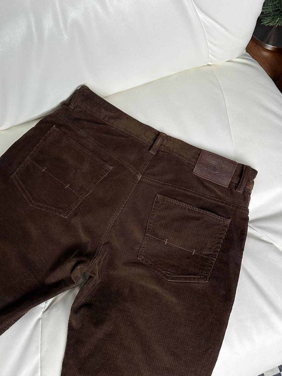 Polo Ralph Lauren × Ralph Lauren × Vintage Polo Rarlph lauren velvet pants slim brown Size US 34 / EU 50 - 3 Thumbnail