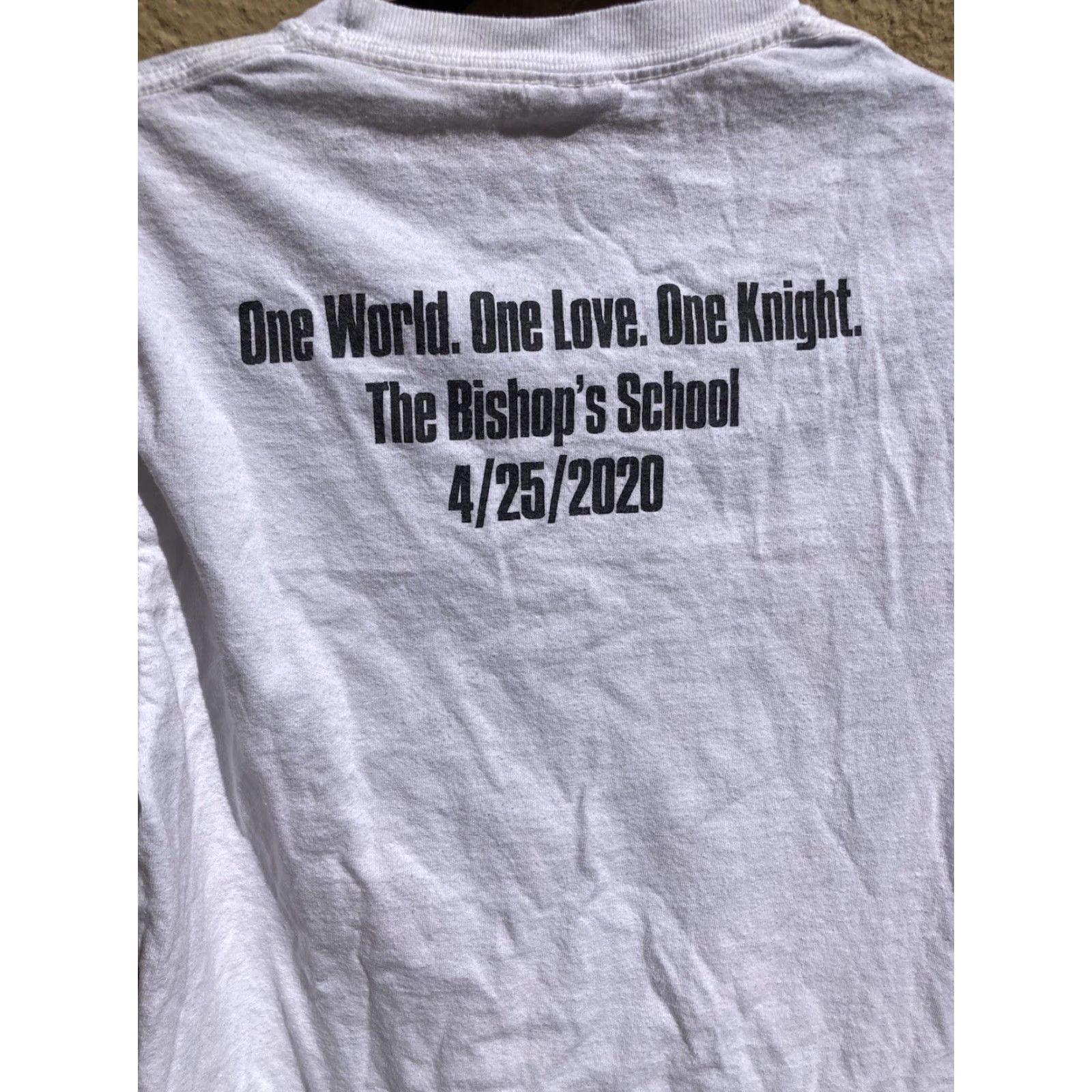 Vintage U2 T-Shirt Men’s White Hollywood Bishop School Tour 2020 S Crew Irish Rock USA Port and Company Size US S / EU 44-46 / 1 - 6 Thumbnail