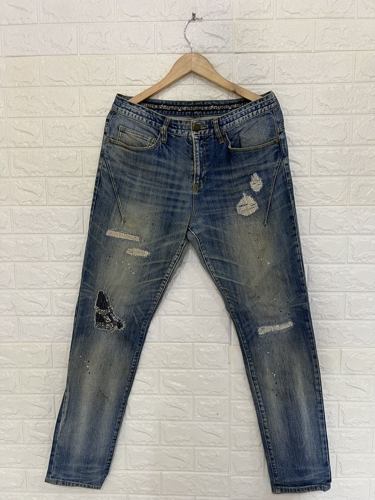 Number (N)ine Number Nine Loveless Guild Prime Distressed Denim