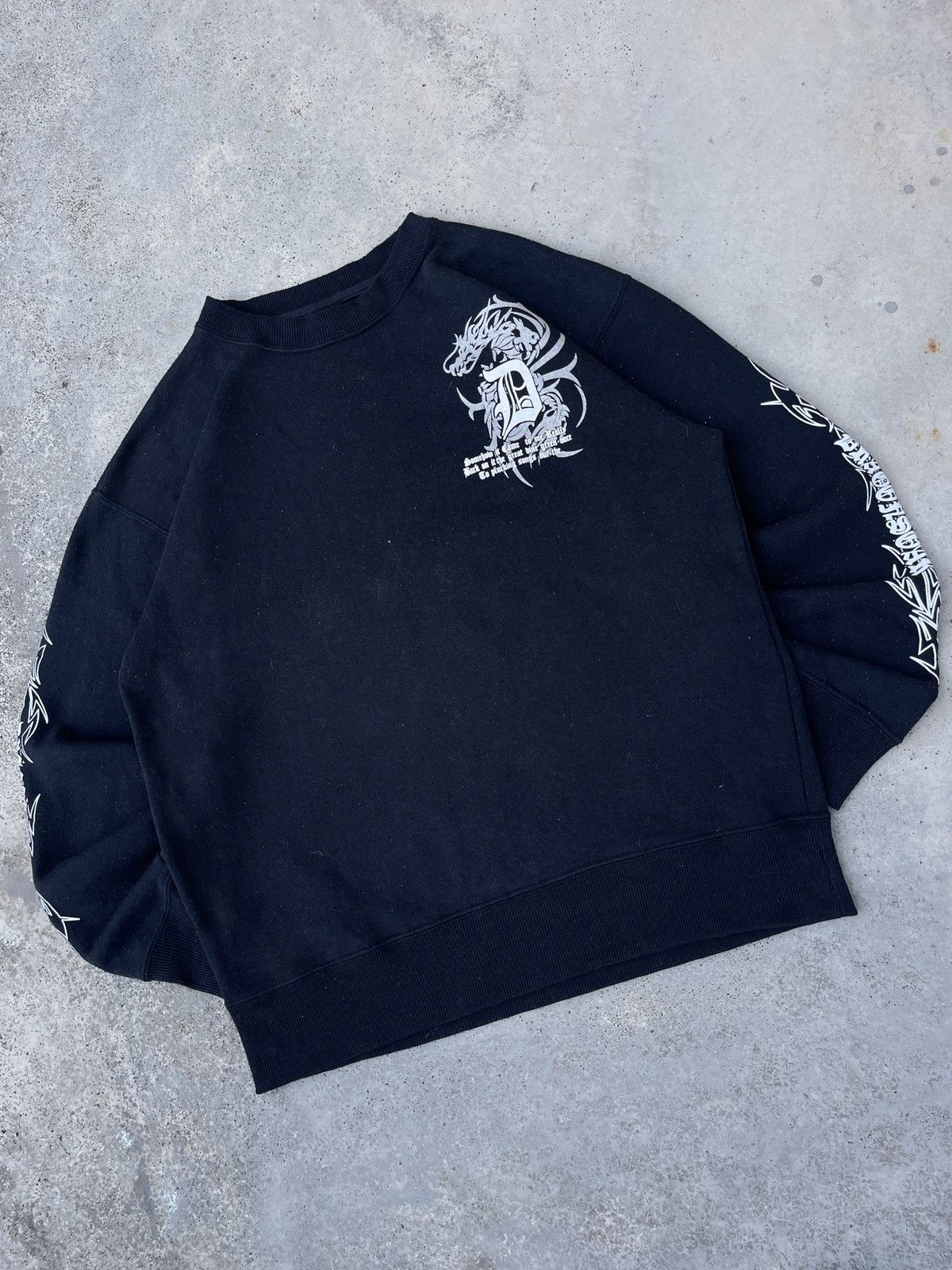 14th Addiction Beaumere Poem Dragon Cross Sweatshirt Size US L / EU 52-54 / 3 - 4 Thumbnail