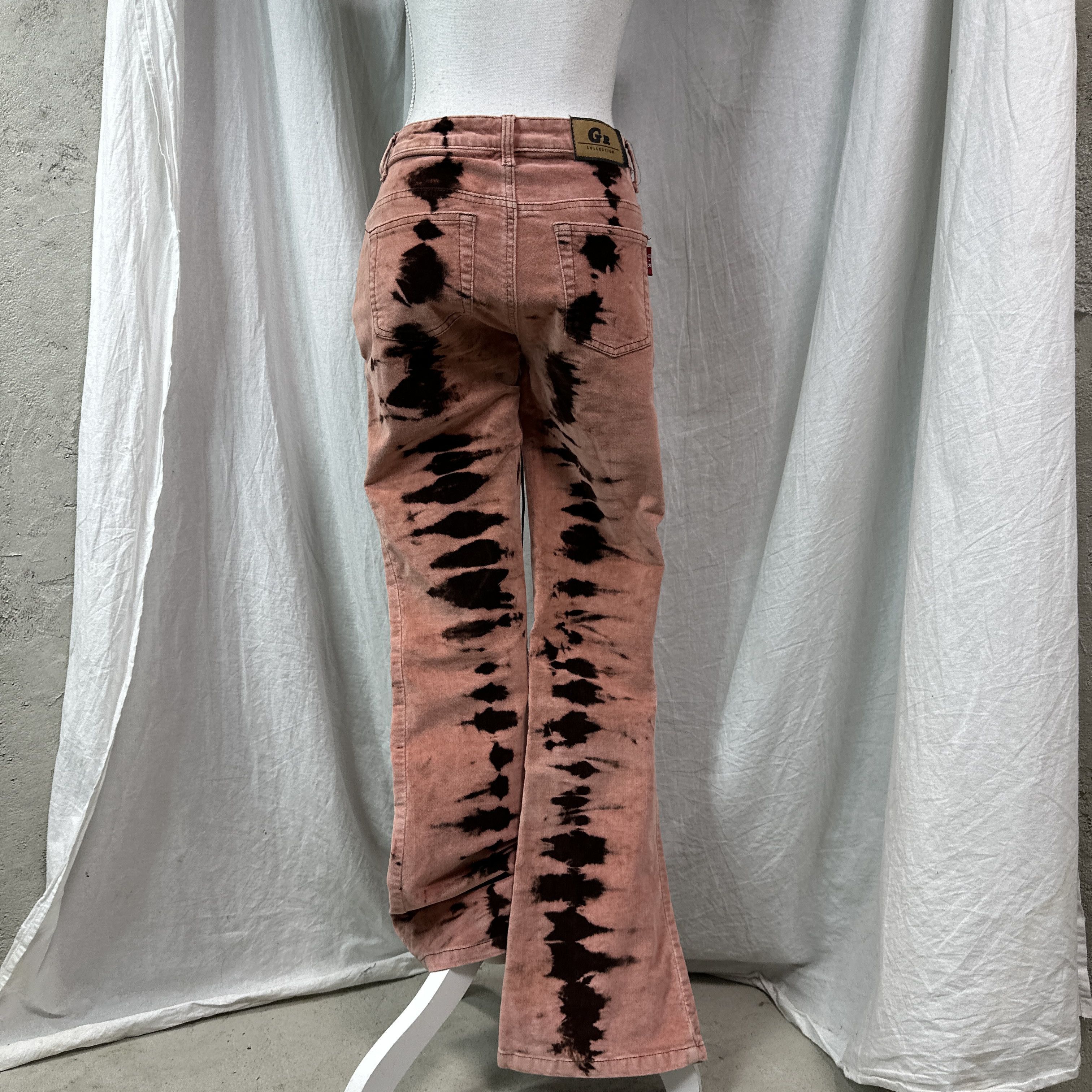 Vintage Vintage Western Velvet Printed Flared Pants 00s Size 24" / US 00 / IT 34 - 7 Thumbnail