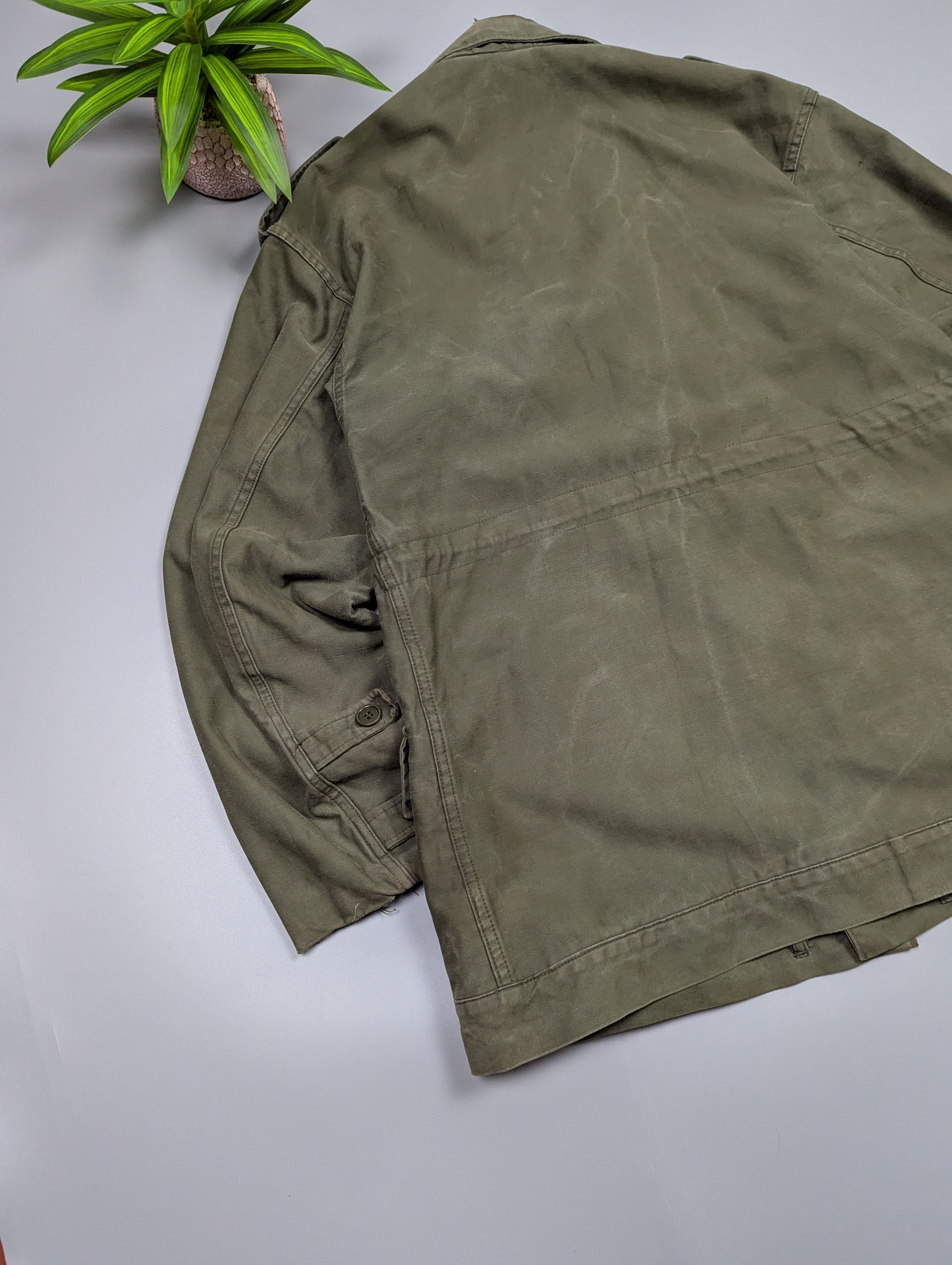Vintage 1980s Dutch Army Field Jacket Military Cotton Utility Coat Size US M / EU 48-50 / 2 - 14 Thumbnail