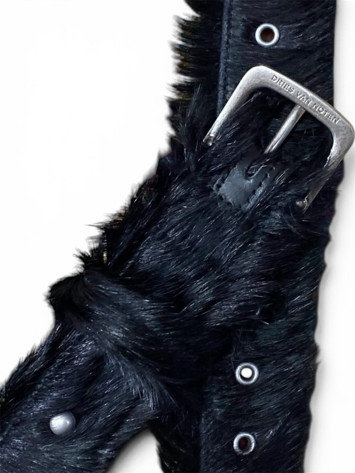 Dries Van Noten Dries Van Noten Studded Fur Belt Size ONE SIZE - 4 Thumbnail