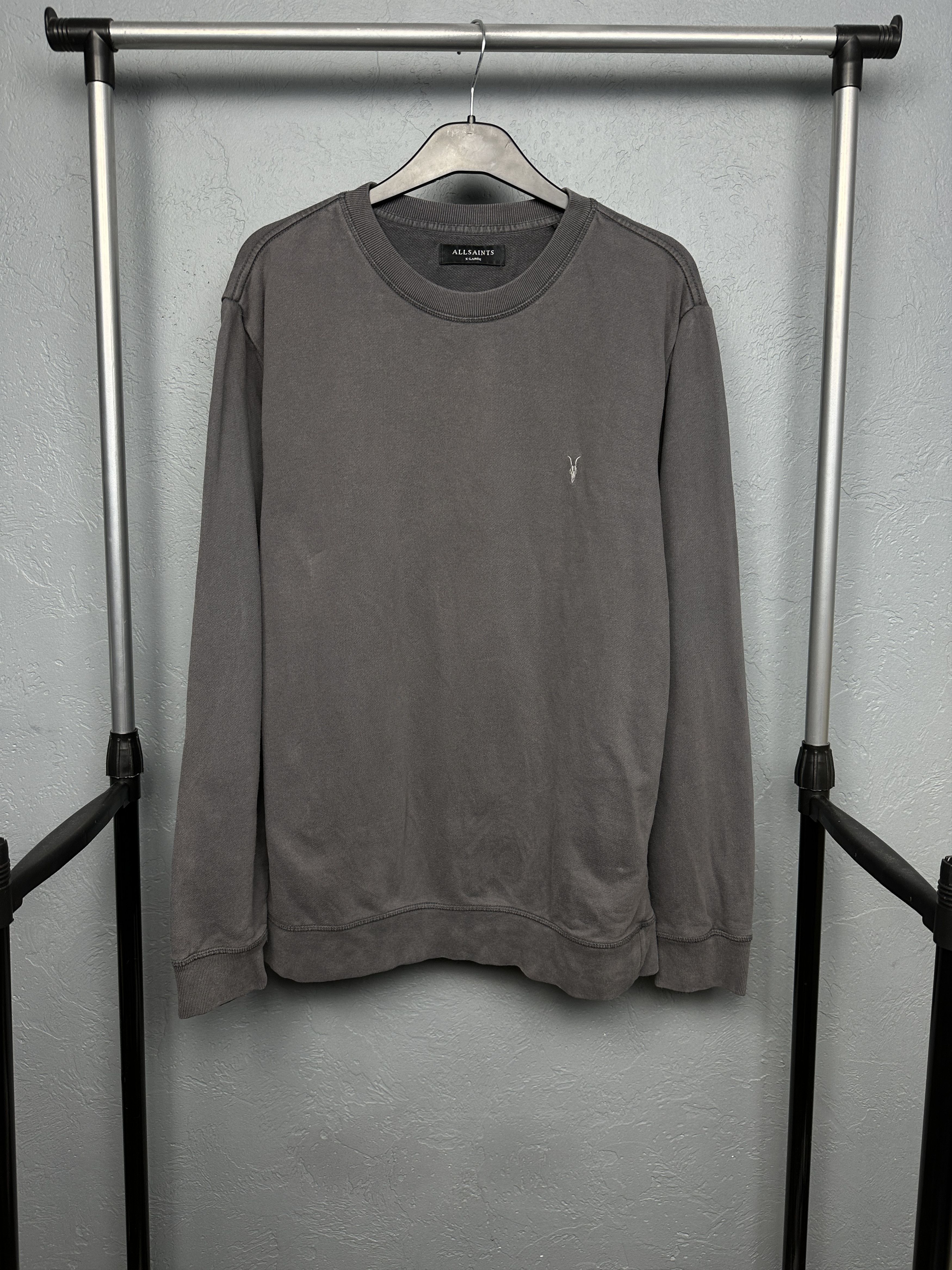 Allsaints Allsaints Vintage Mens Raven Crew Neck Sweatshirt Size US XL / EU 56 / 4 - 1 Thumbnail