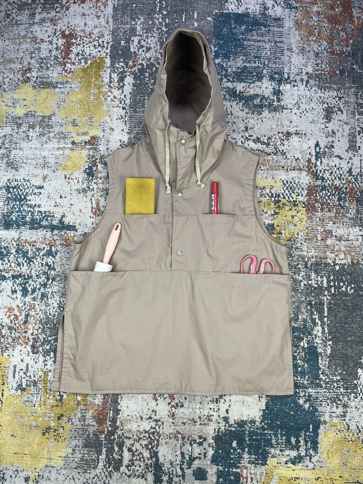 Japanese Brand Garage Green Works Multi Pocket Ripstop Field Vest Size US S / EU 44-46 / 1 - 1 Thumbnail