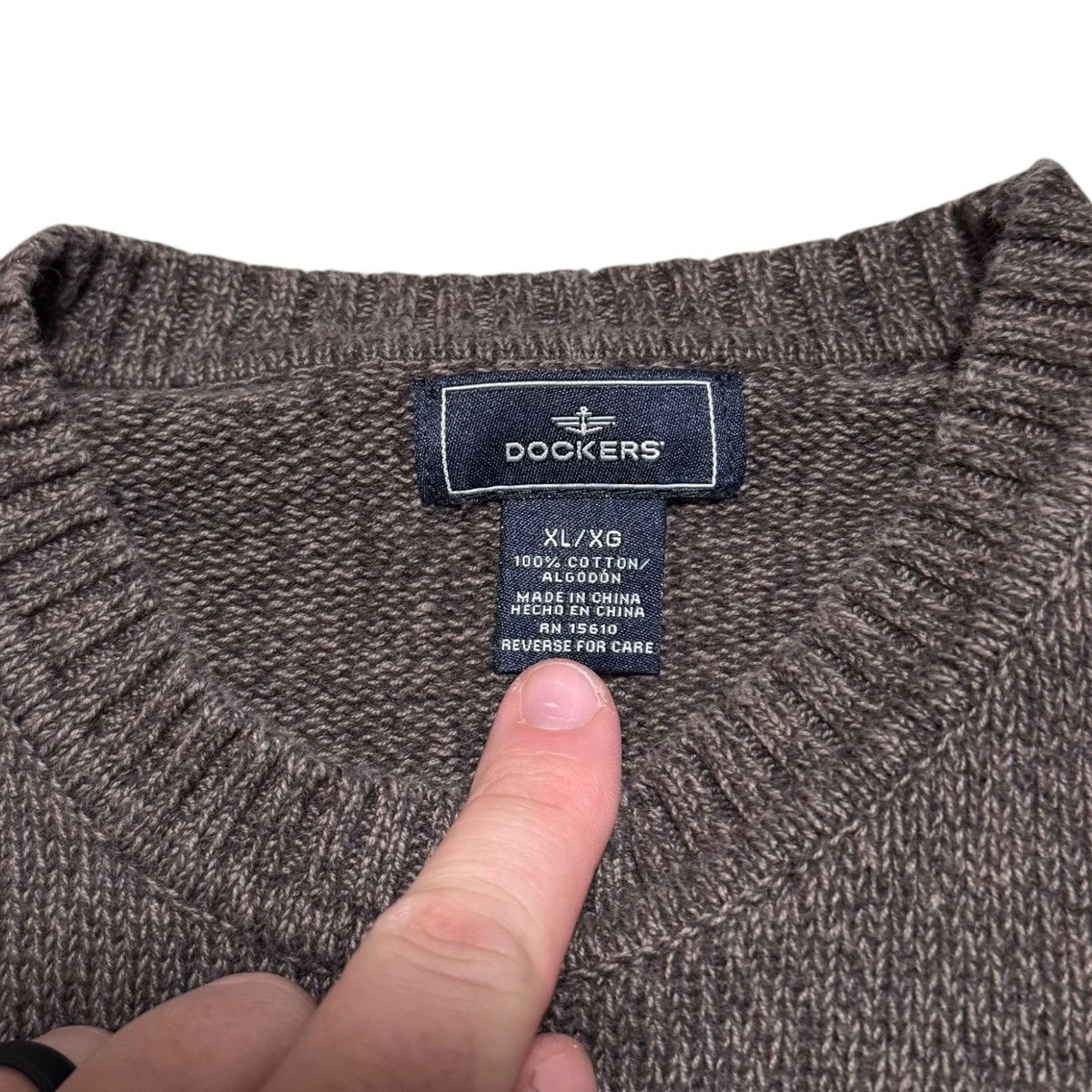 Dockers Dockers Multicolor Patterned Cotton Sweater Adult XL Size US XL / EU 56 / 4 - 4 Thumbnail