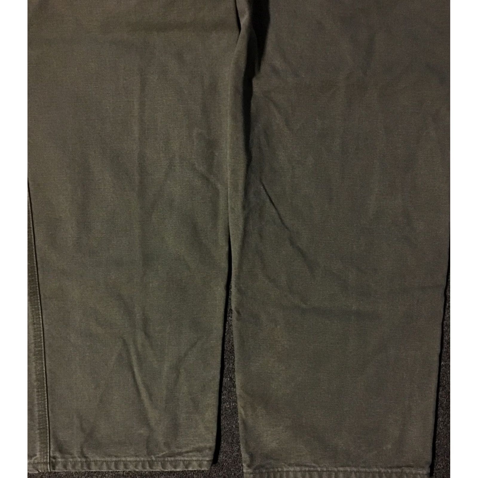 Carhartt VINTAGE Carhartt B11 MOS Faded Distressed Pants 40/34 Grunge Biker Punk Skate Work 90s Mens Pants Green 40 34 Cargo Distressed 90s Carhartt Mens Size US 40 / EU 56 - 4 Thumbnail