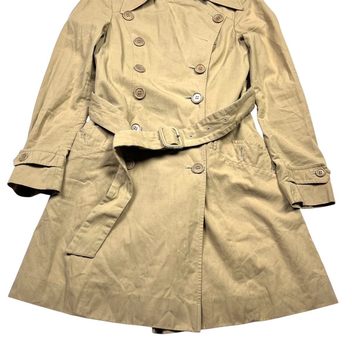 Helmut Lang Helmut Lang Vintage Trench Coat Belted Archival Brown Size XS / US 0-2 / IT 36-38 - 2 Thumbnail