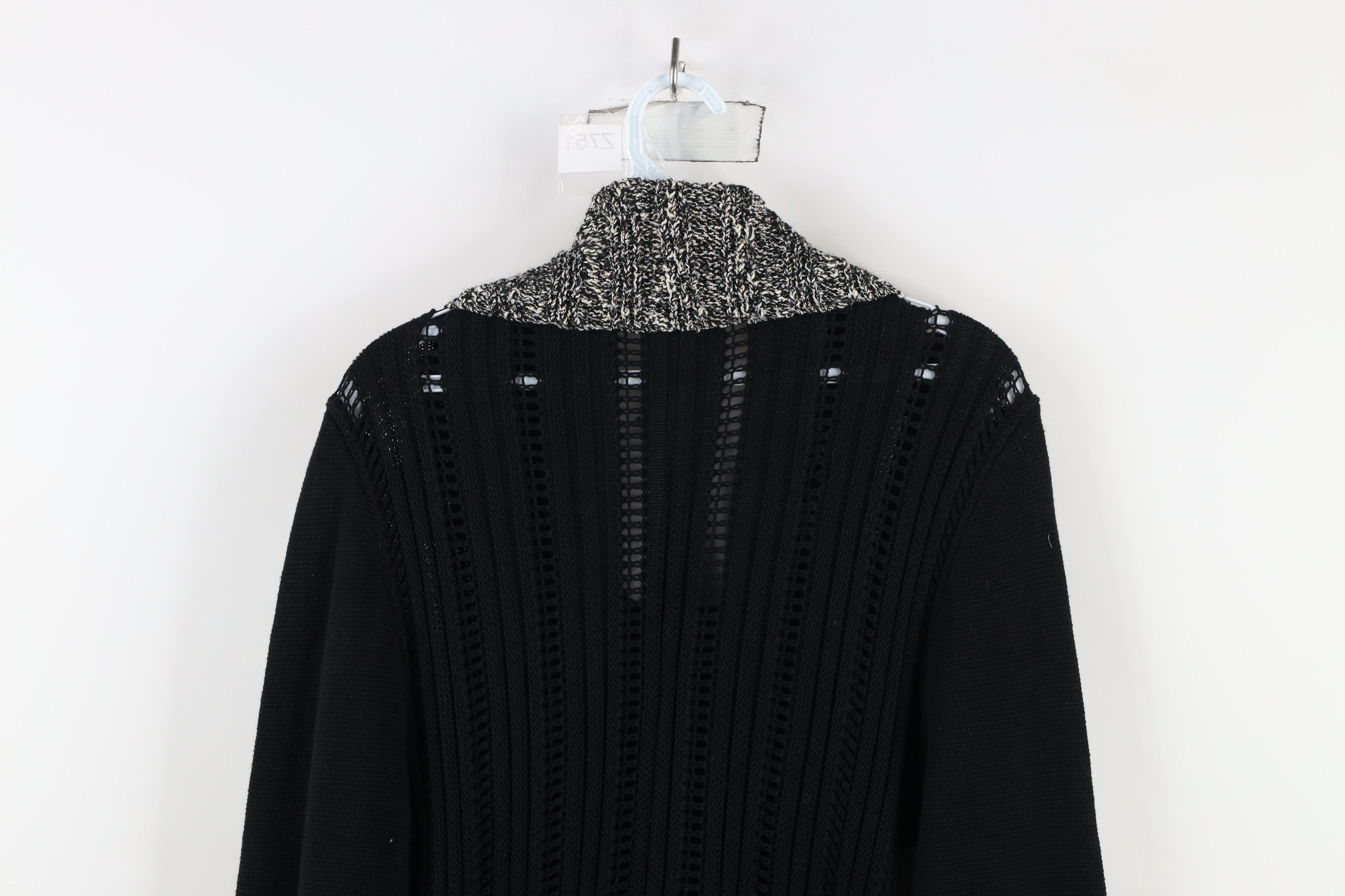 Vintage Vintage 90s Gothic Lagenlook Button Knit Cardigan Sweater Size L / US 10 / IT 46 - 9 Thumbnail