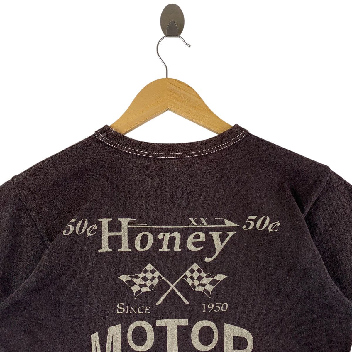 Japanese Brand × The Flat Head THE FLAT HEAD honey motor oil back printed tee Size US S / EU 44-46 / 1 - 10 Thumbnail