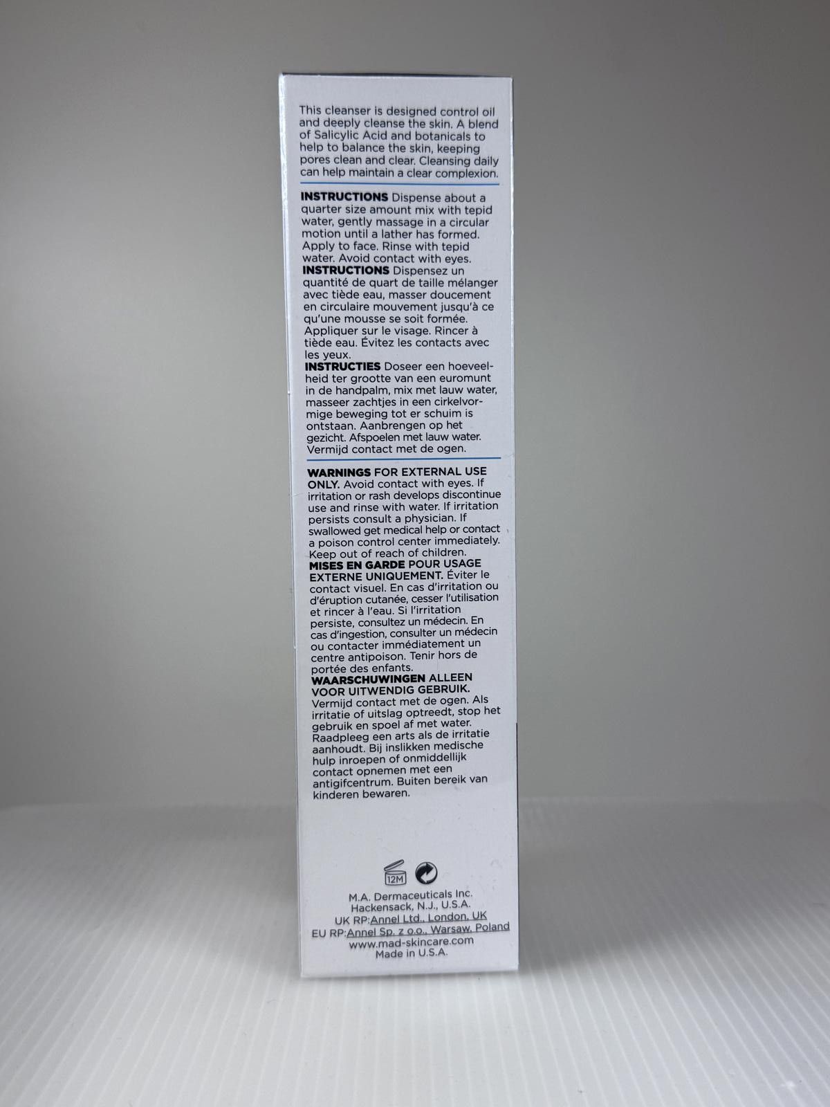 Designer M.A.D Skincare Salicylic Cleansing Gel - 200 mL Size ONE SIZE - 2 Thumbnail
