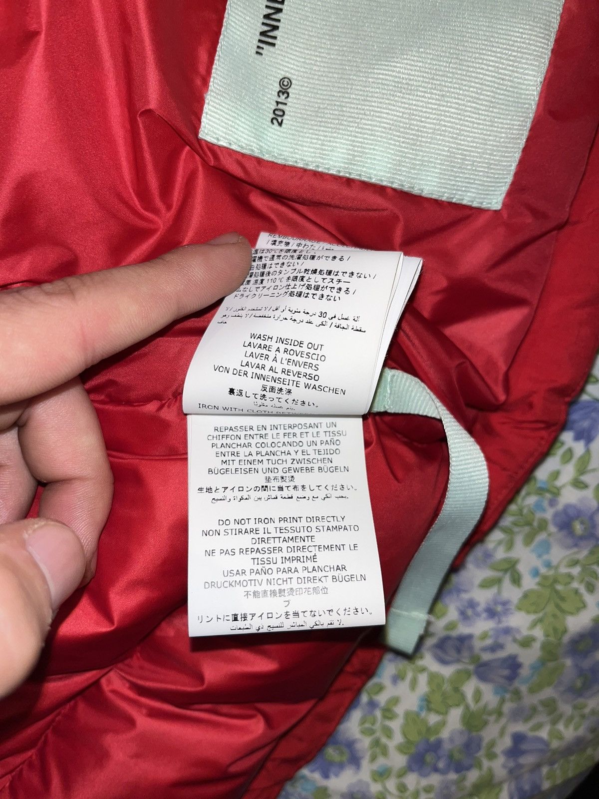 Off-White Off white red “down jacket” Size US L / EU 52-54 / 3 - 12 Thumbnail