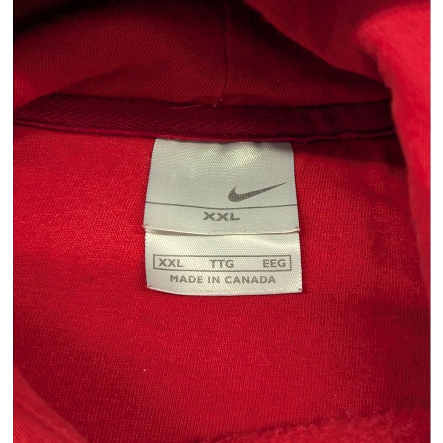 Nike × Vintage Vintage Nike Hockey Center Swoosh Made in Canada Hoodie Size US XXL / EU 58 / 5 - 3 Thumbnail