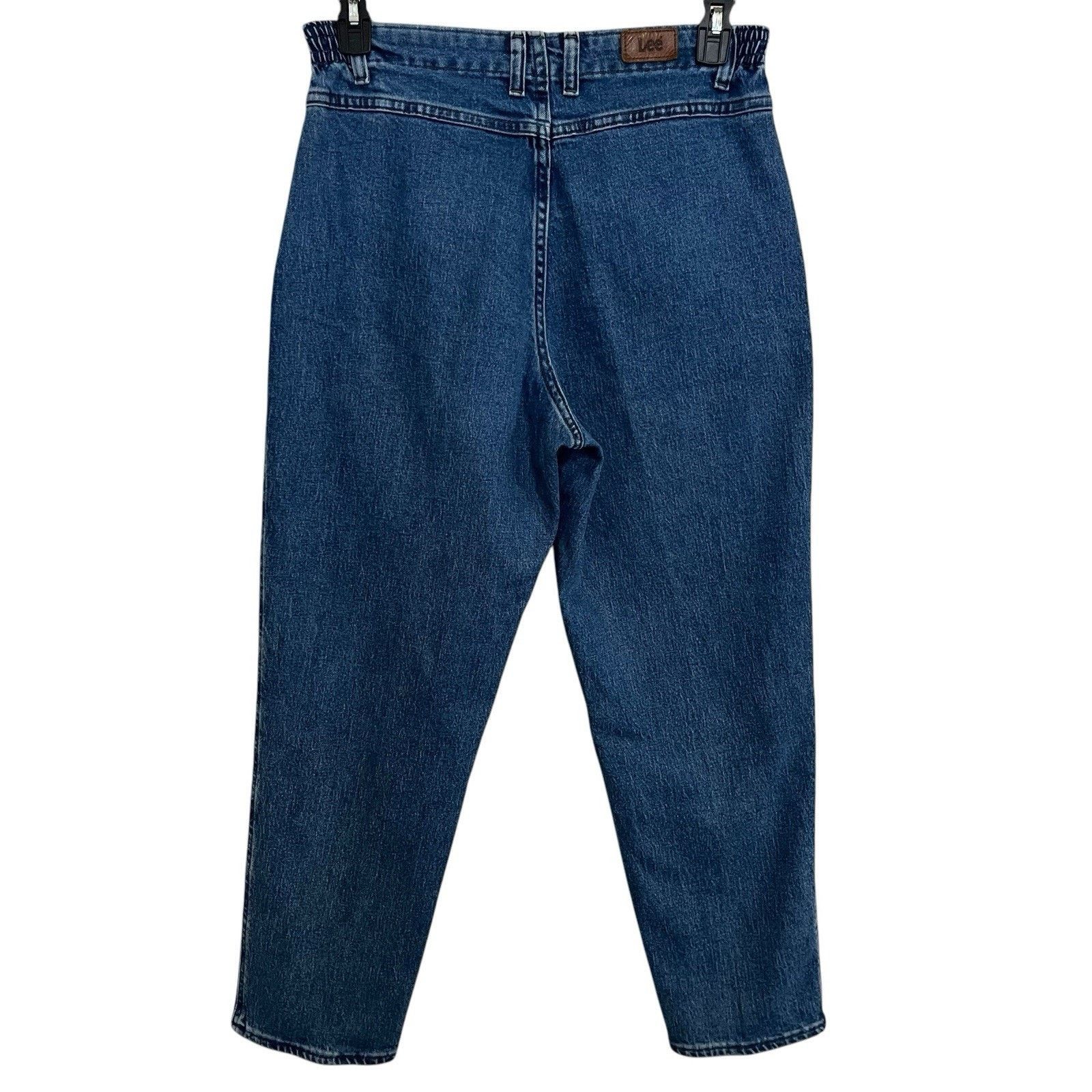 Lee Lee | Vtg 90s Mom Jeans Womens 32 High Waisted Elastic Size 32" / US 10 / IT 46 - 2 Thumbnail