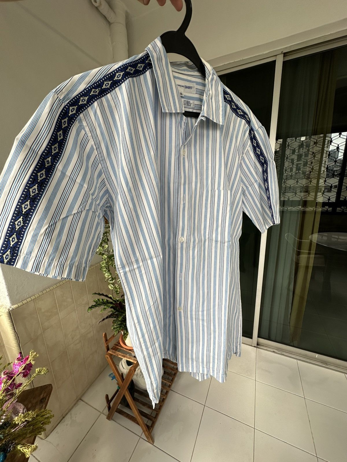 Comme des Garcons SHIRT Comme Des Garçons Mayan Blue Shirt Size US M / EU 48-50 / 2 - 4 Thumbnail