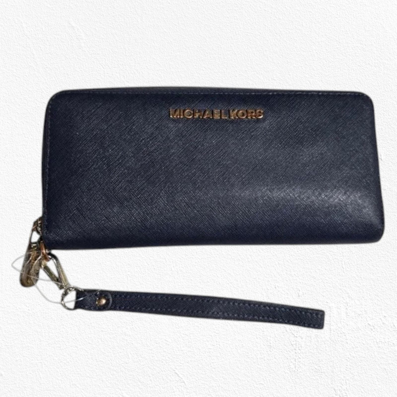 Michael Kors Michael Kors Navy Leather Continental Wristlet Wallet Size ONE SIZE - 1 Thumbnail