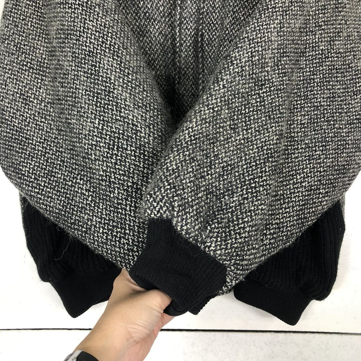 Japanese Brand 🔥VINTAGE WOOL BOMBER JACKET LOTUS TOKYO JAPAN ISSEY MIYAKE Size US L / EU 52-54 / 3 - 15 Thumbnail