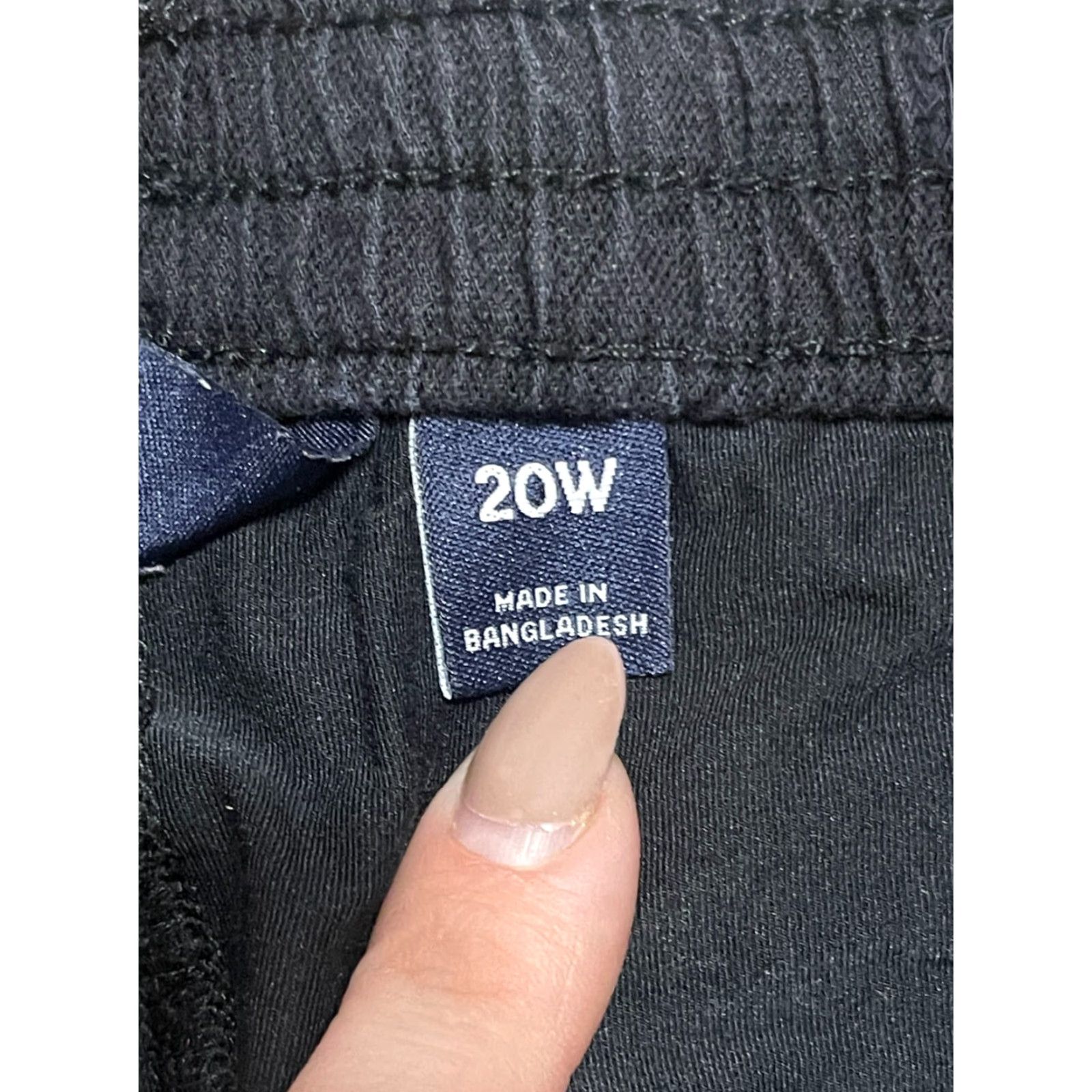 Lands' End VINTAGE? Wait no Lands' End Skort Women’s 20W Black Tie Waist Mini Skirt Short Casual Size 42" / US 20 - 6 Thumbnail