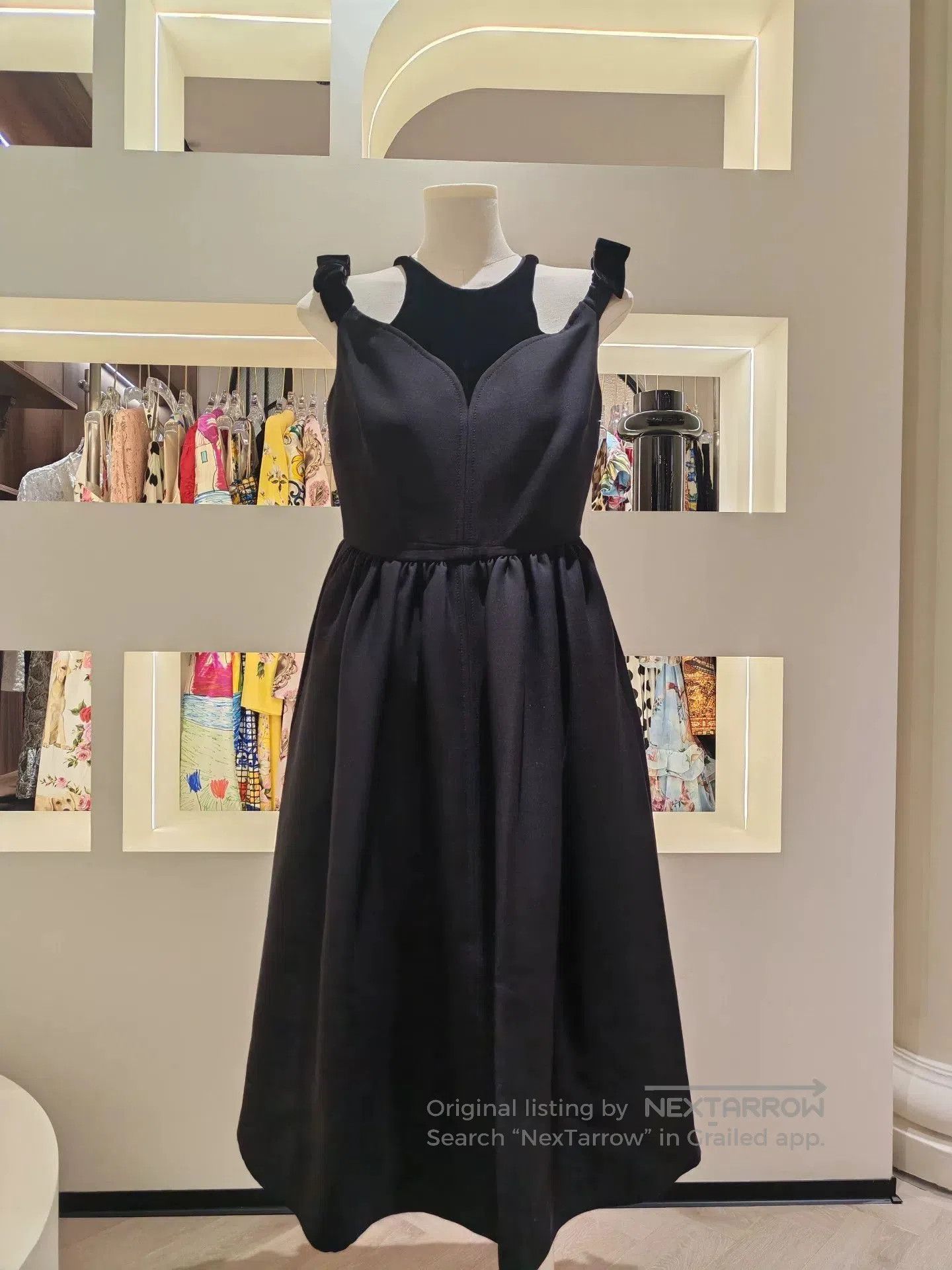 Fendi Fendi Black Off-Shoulder Bow Dress. Size S / US 4 / IT 40 - 1 Thumbnail