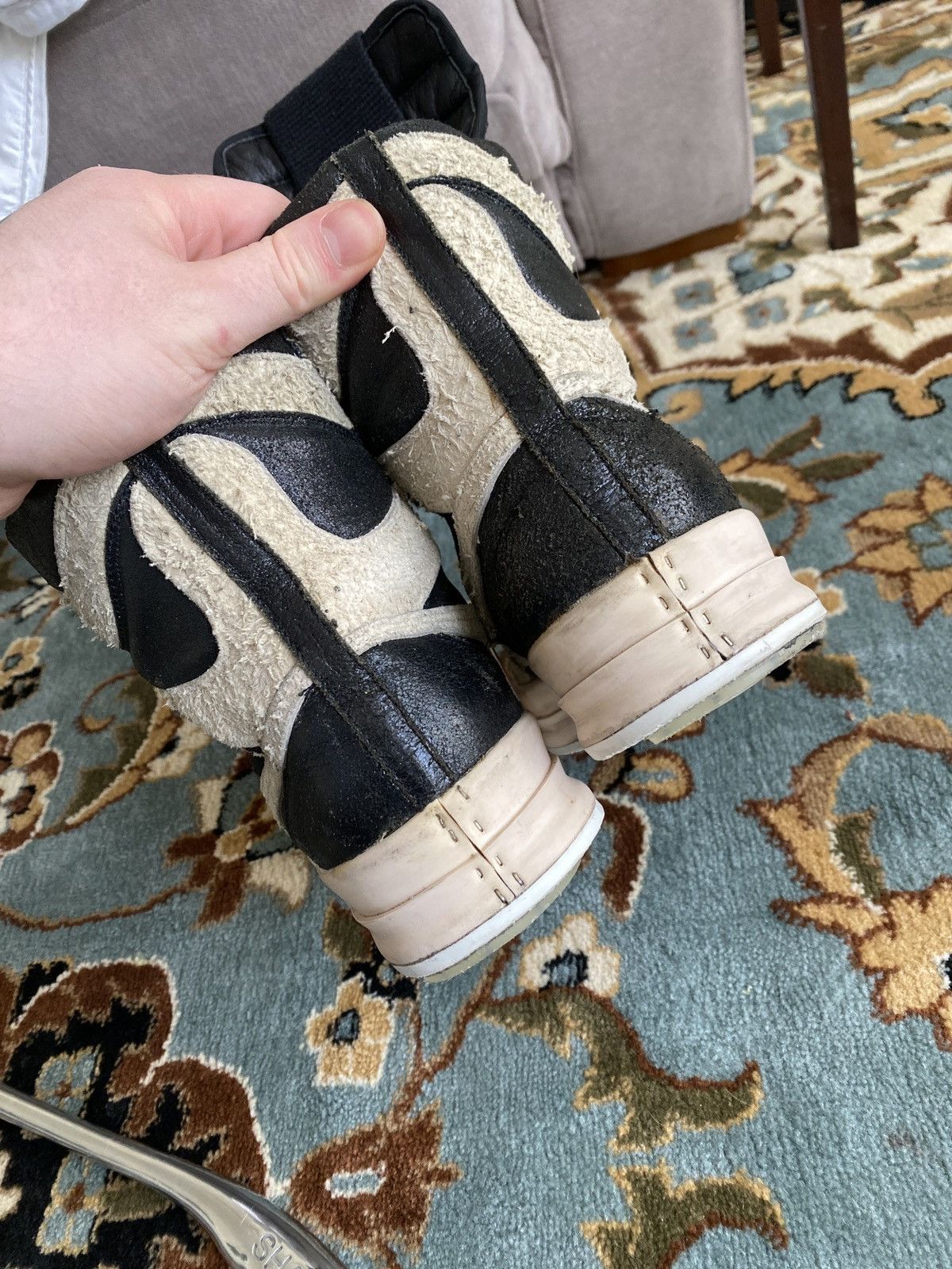 Rick Owens Final Drop! Rick Owens Mohawk W/ Unstitched Sole Size US 11 / EU 44 - 2 Thumbnail
